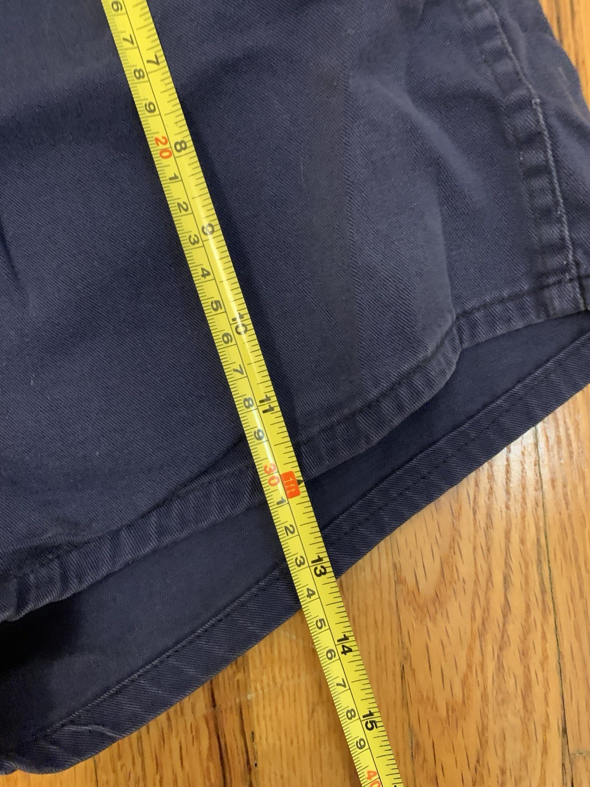 Vintage 50s/ 60s Cotton Twill Gymnast Mini Shorts Navy Elastic Waist Small