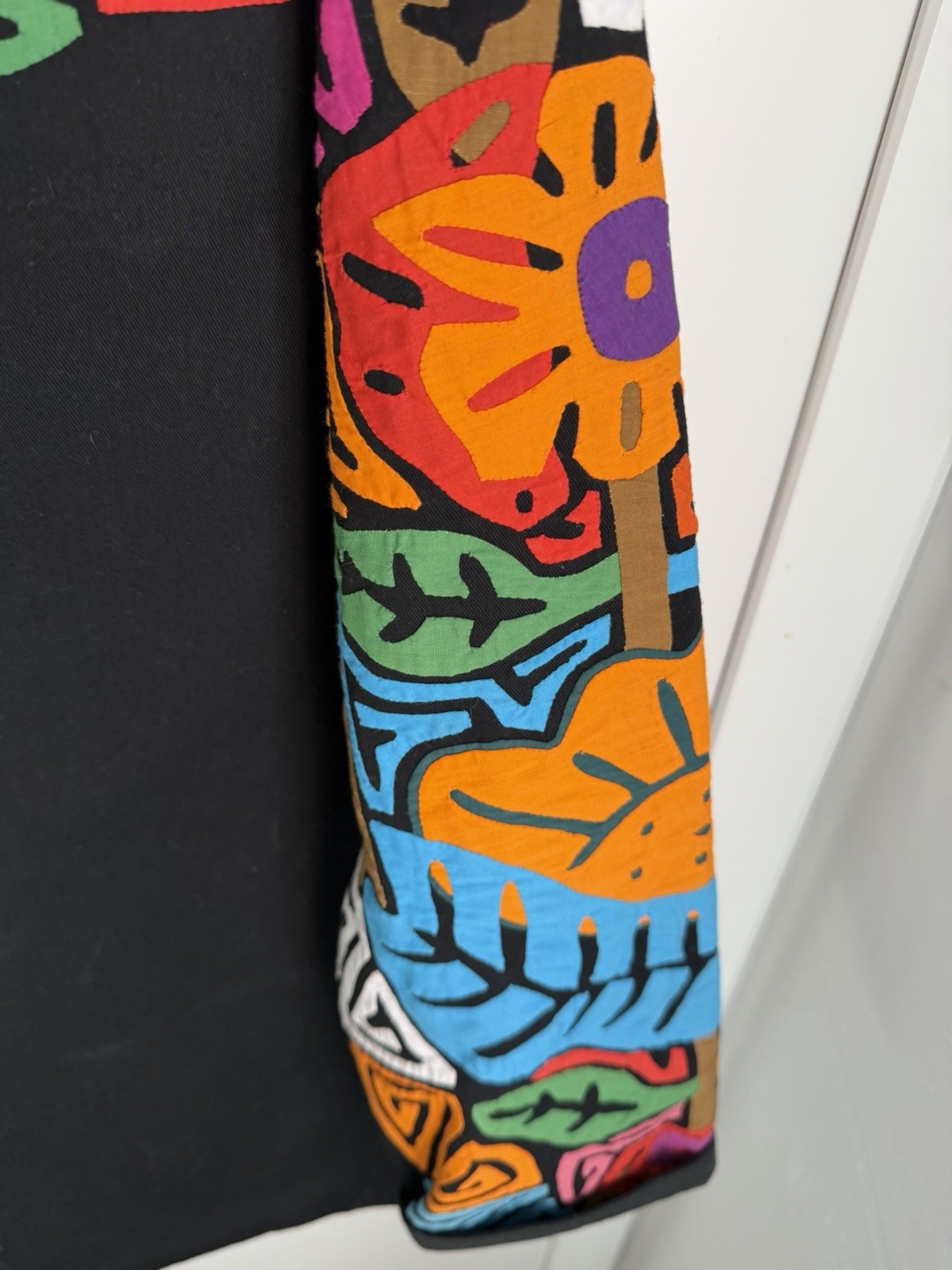 Mola Sed’s Crafts Molas Panama Colorful Blazer Women’s Size M Vintage Handmade