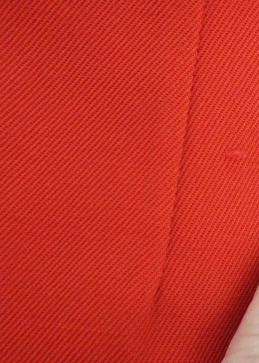 VTG 1970 Yves Saint Laurent Rive Gauche Red Wool Pants YSL Wide Leg Trousers USA