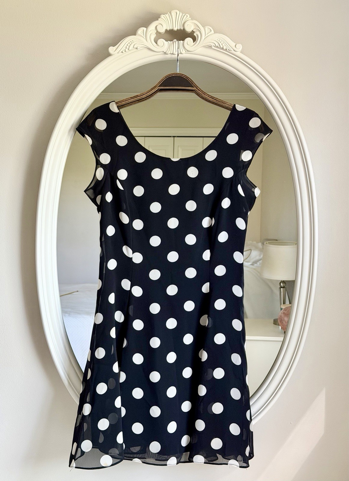 VTG Vivienne Tam Women’s East Wind Code 80/90s Sheath Dress Sheer Polkadot Sz 1