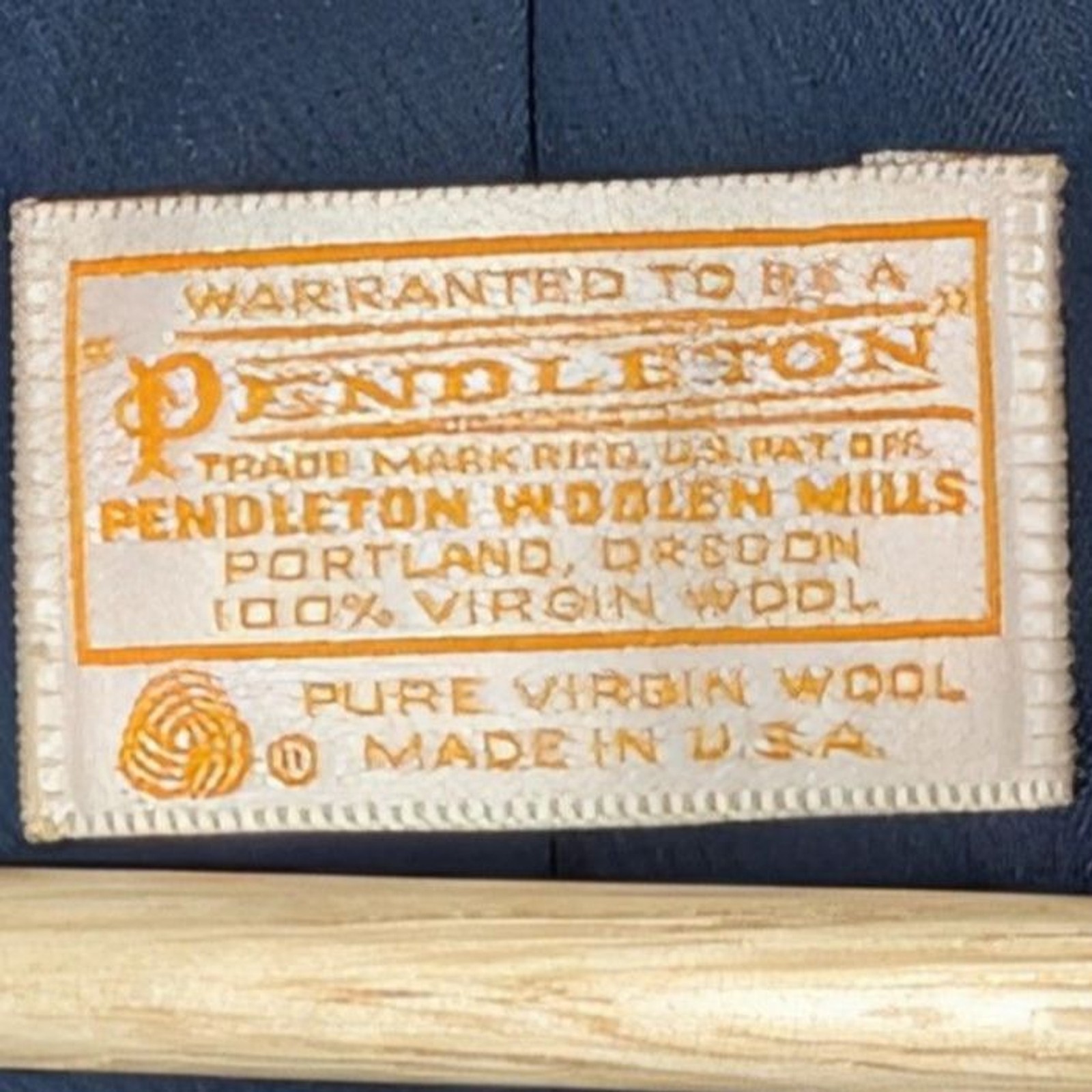 Vintage Pendleton Navy Blue Virgin Wool Double Breasted Women’s Blazer Classic