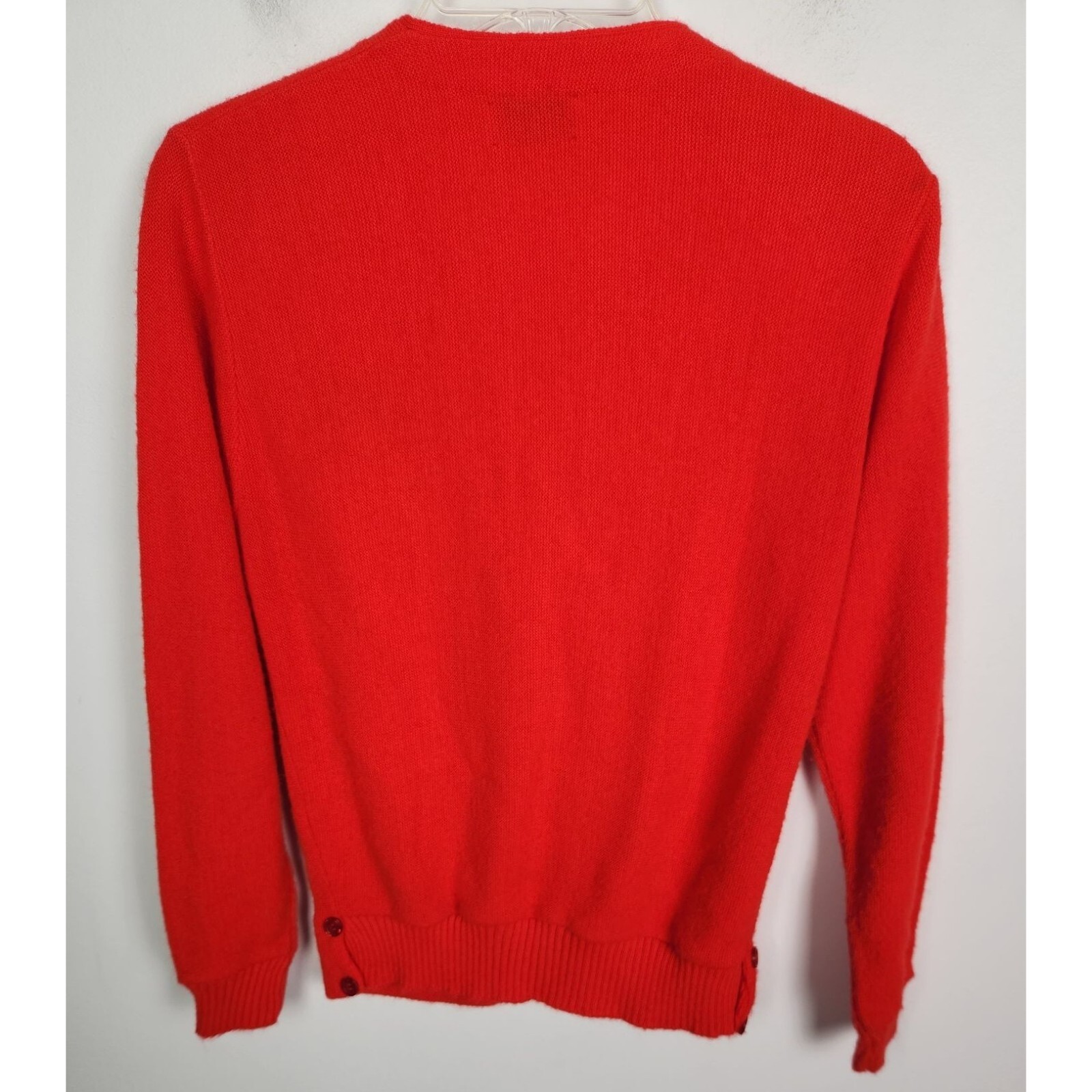 Vtg. Haymaker Women’s Sz. S/36 Red Button Up Brookside Crest Cardigan