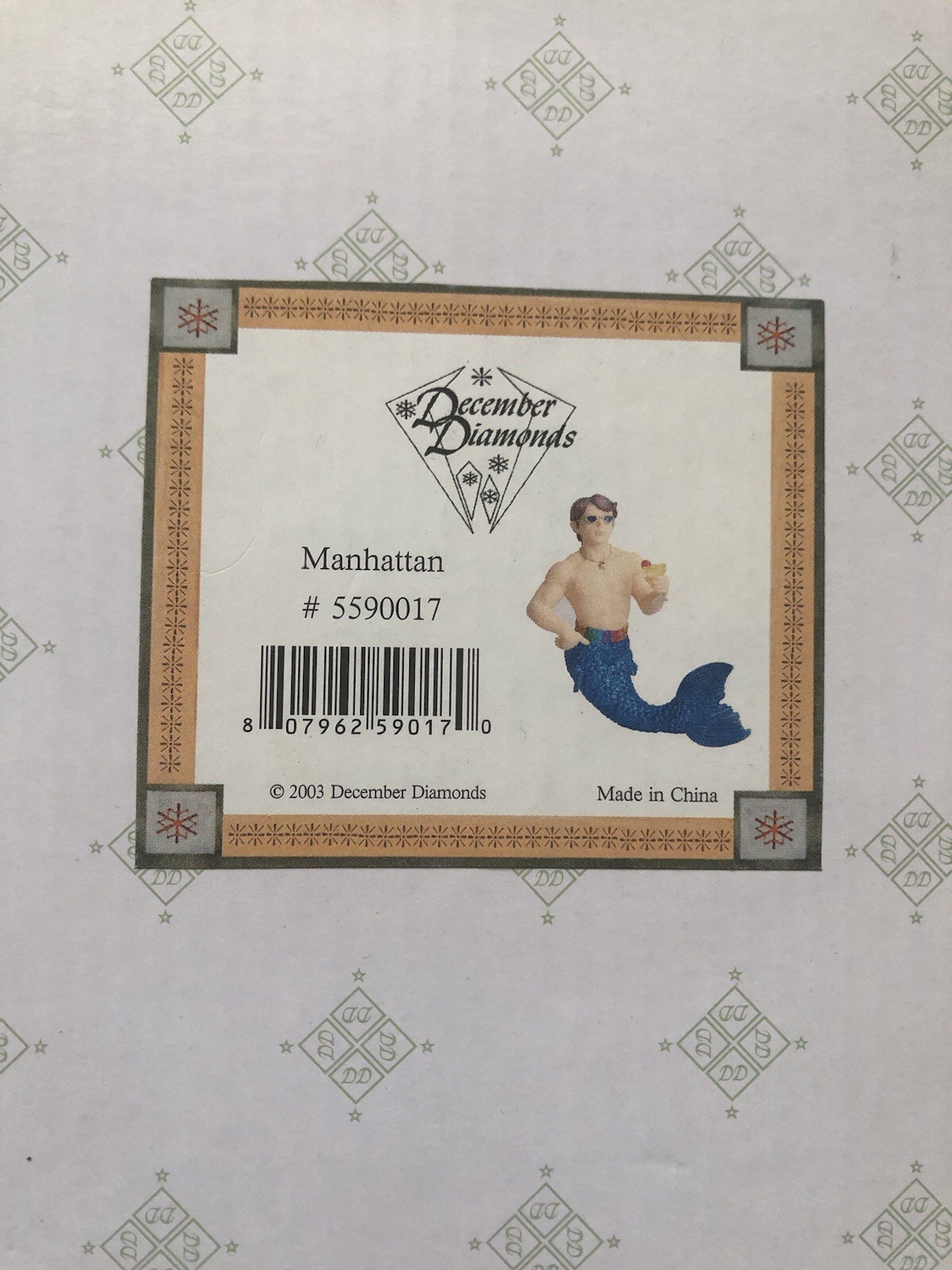 December Diamonds Figurine-Ornament MANHATTAN
