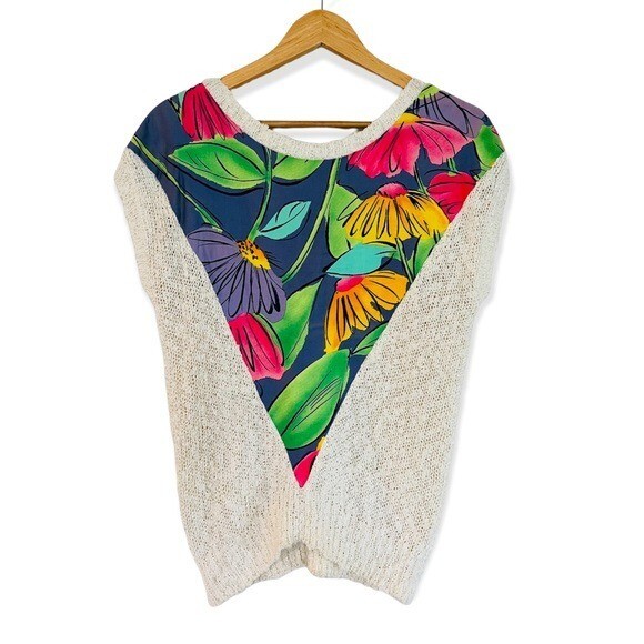 LOUBELLA California Fashions Vintage 80’s Sleeveless Lightweight Sweater Size S