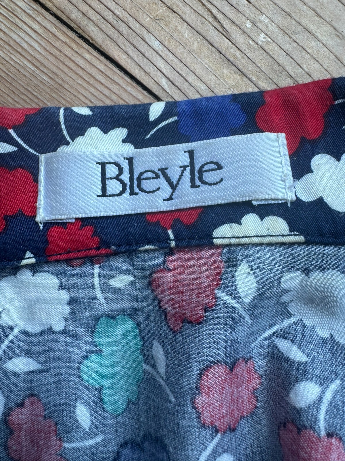 Bleyle Vintage Dress Cotton Graphic Pattern Shirt Dress Size 42/44