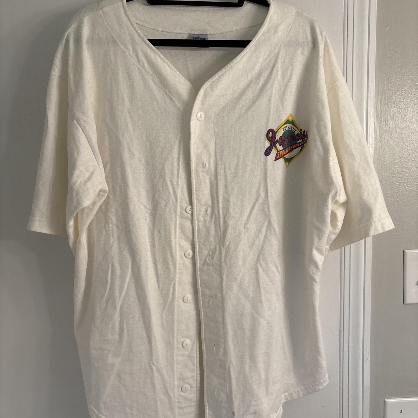 Vintage Jazzercise “Spring training” Jersey, 1980-1990s Size XL
