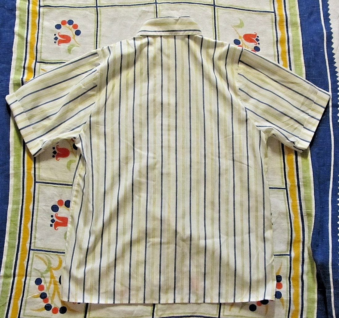 Vintage Girl Scouts of America short sleeve yellow, blue & green top size 3/4