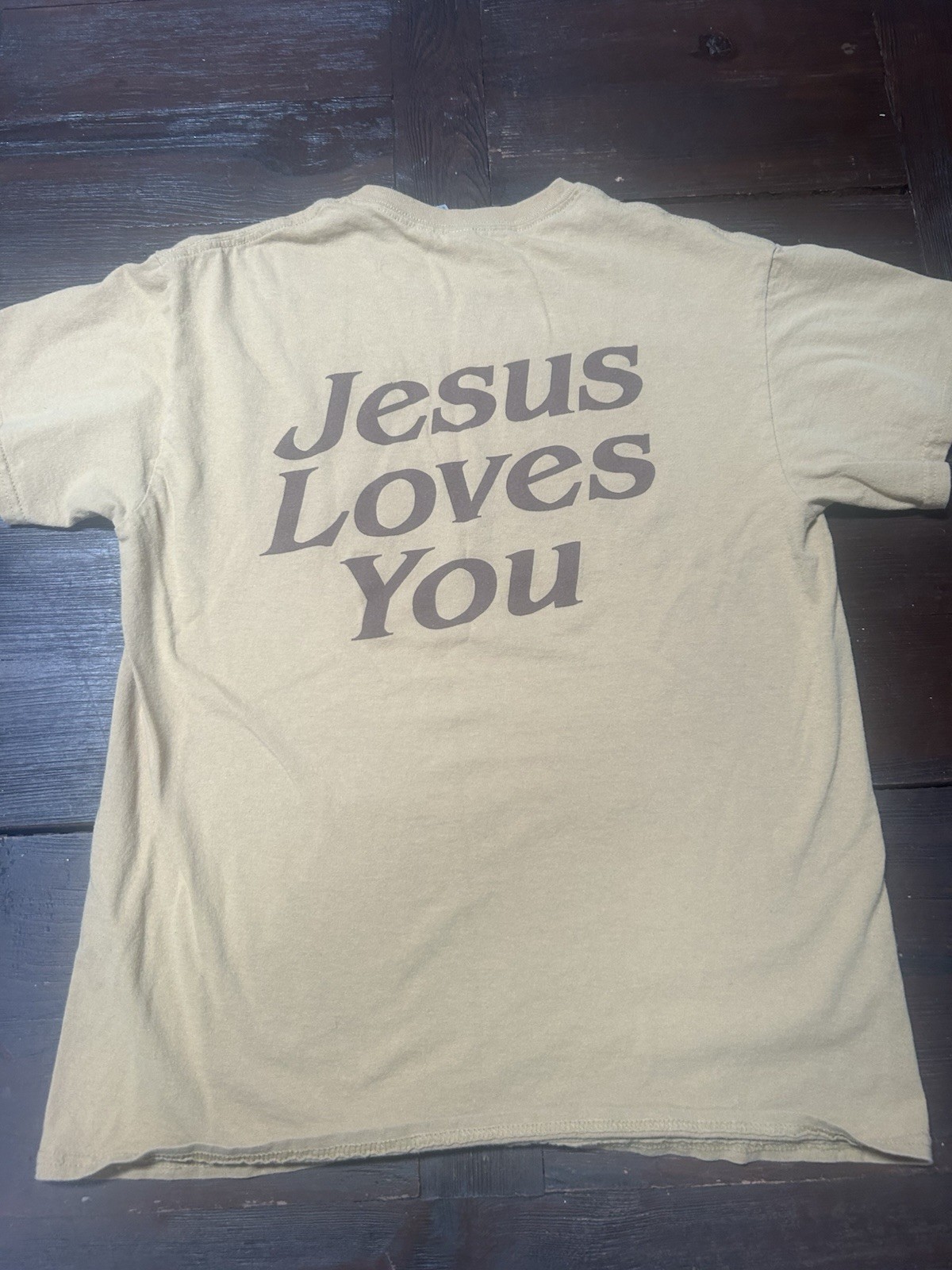 Jesus Loves You He Is Risen T-shirt Vintage? Stained S/M?