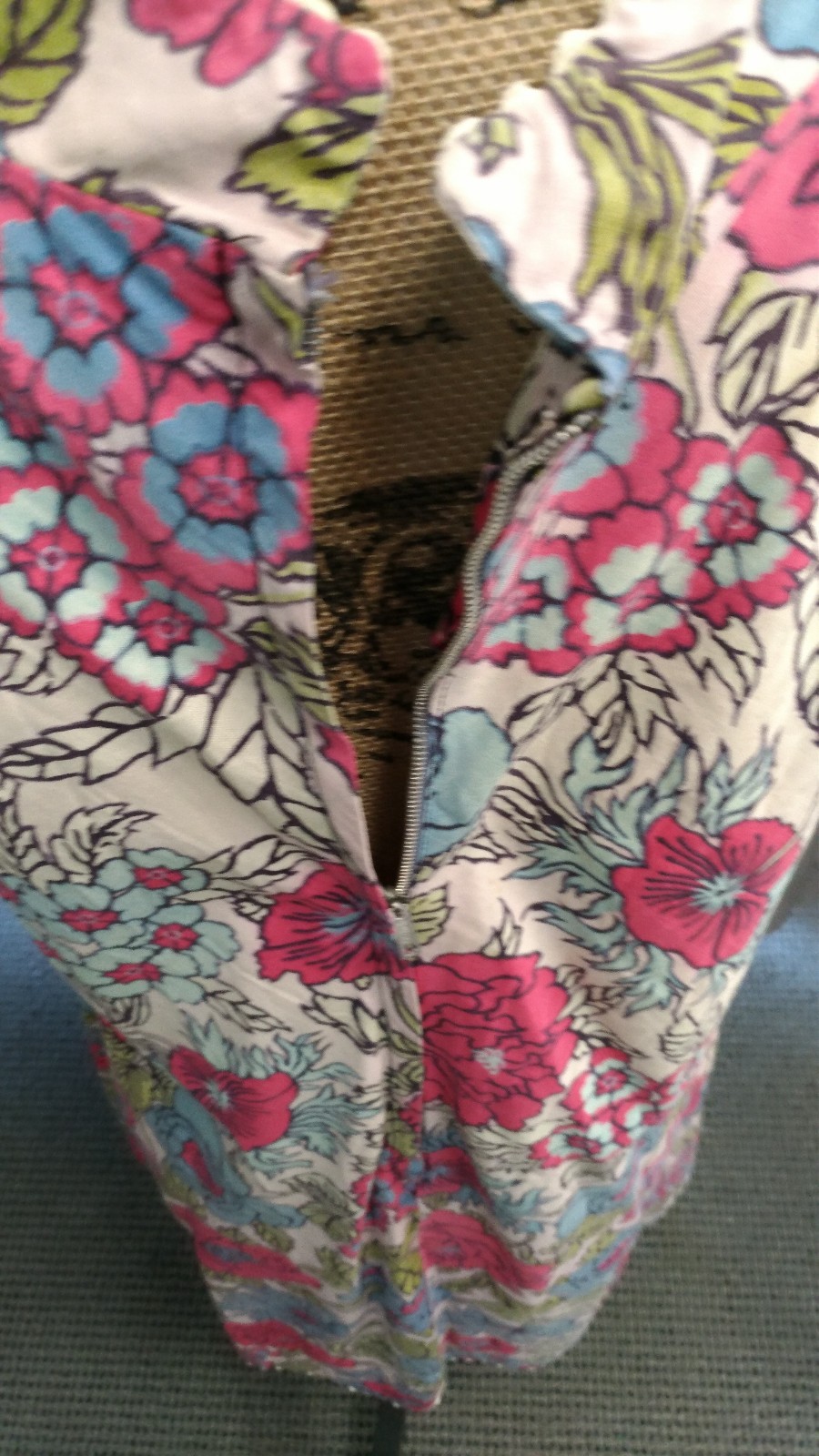 Dash About Dress Medium Colorful Floral Sleeveless Vintage 1960s