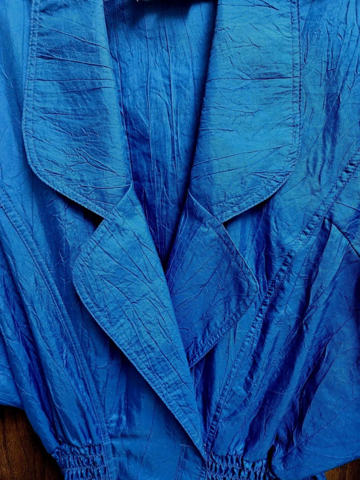 Rare Blue Vintage Electric Blue Jumpsuit Size 10 Elastic Waaistband