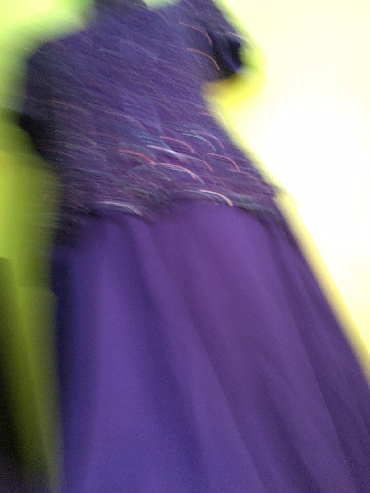 Vintage Stenay Stunning Evening beaded Dress Marine Blue Size 6 With Nice Design