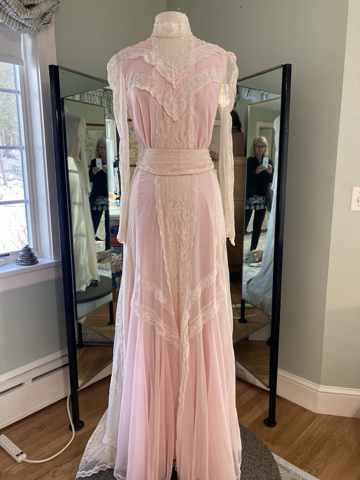 Susan Lanes Country Elegance Dress Lace, Vintage Romantic Gown