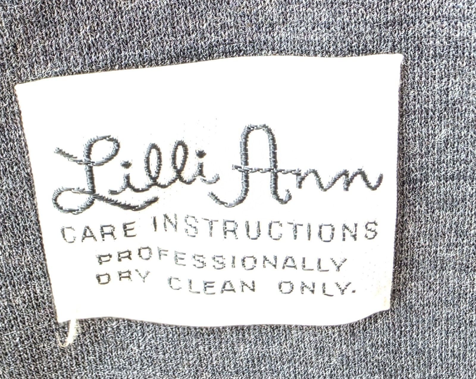 Lilli Ann vintage Coat And Dress Gray White 1960s