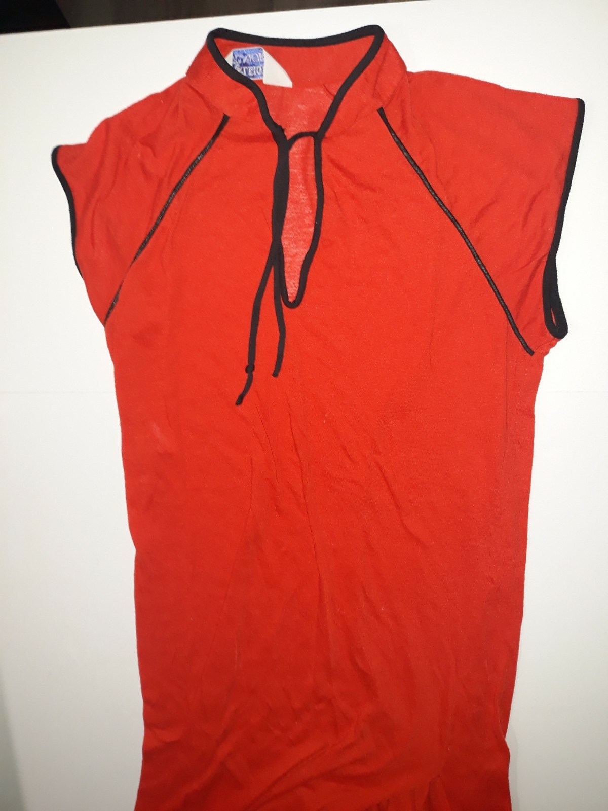 Vintage 70s Berkleigh Juniors Red & Black Women’s Jumpsuit Size 11 RARE