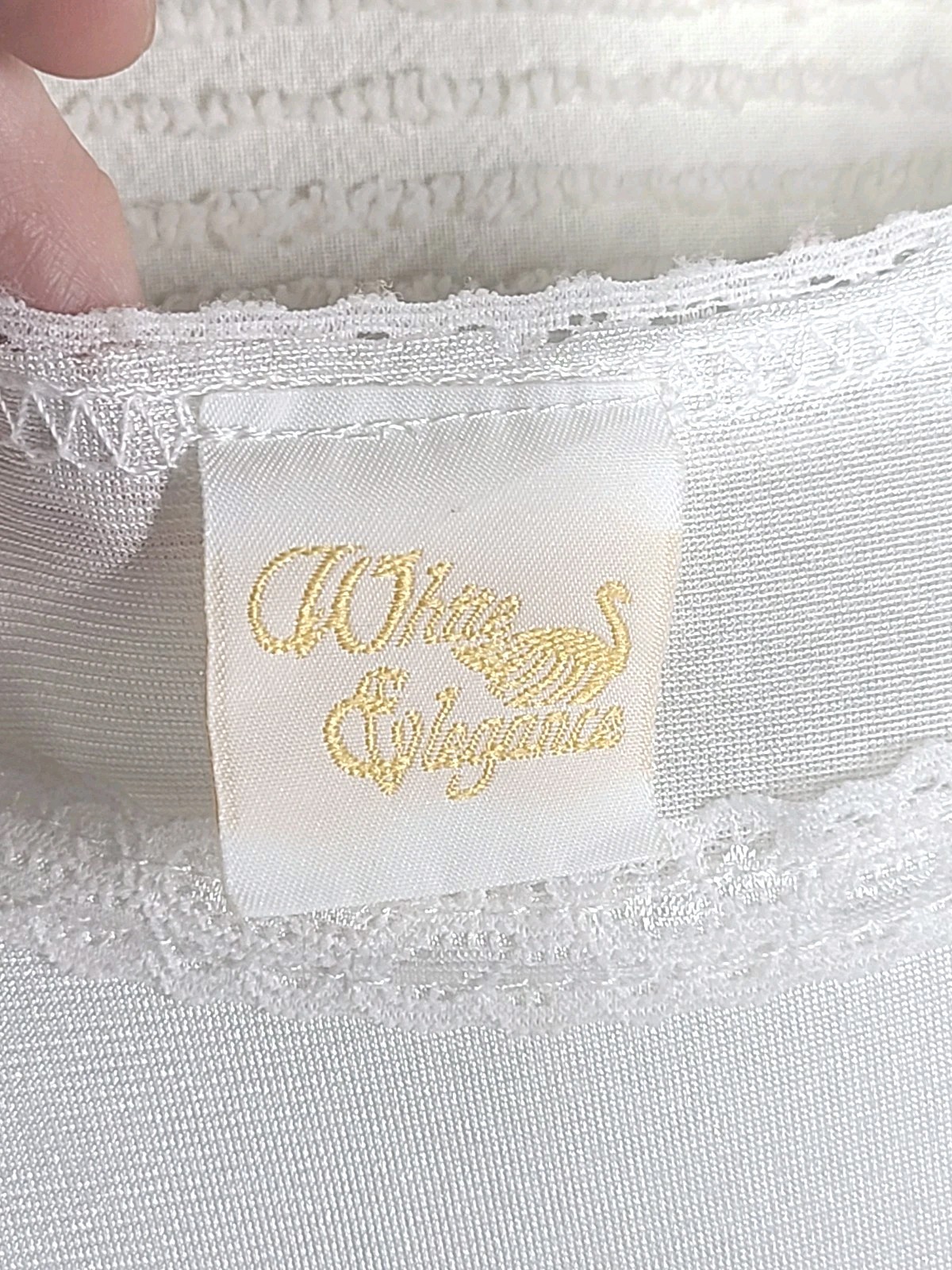 Cap Sleeve Temple Slip Plus Size 3x LDS 100% Nylon White Elegance Undergarment