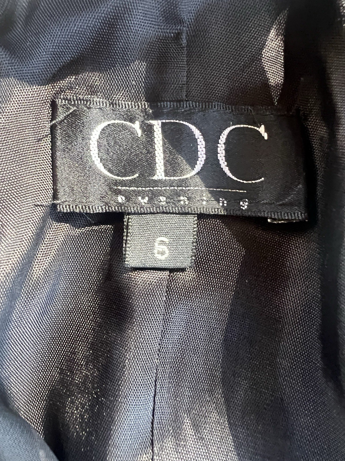 VTG CDC formal Y2K Size 6 Formal Black maxi dress Embellished neck Open back