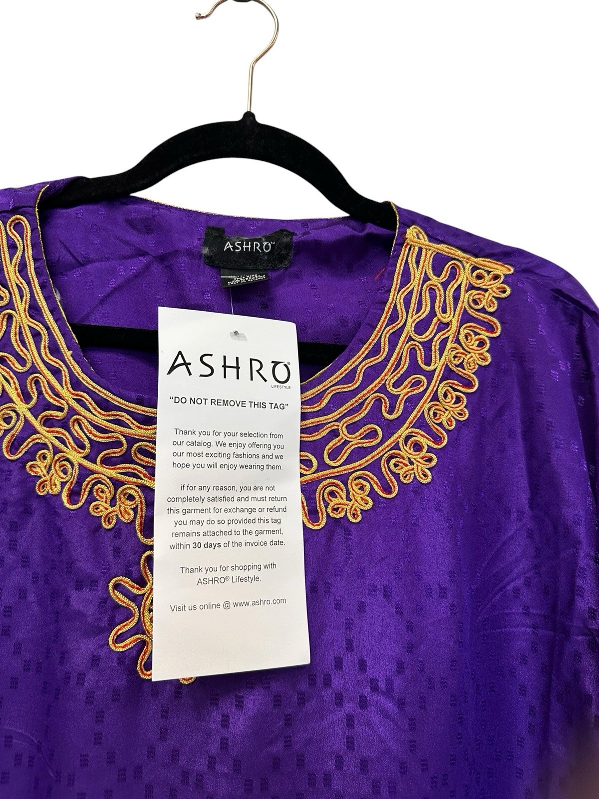 80s PURPLE PLUS SIZE VINTAGE DRESS JEWELED GOLD METALLIC