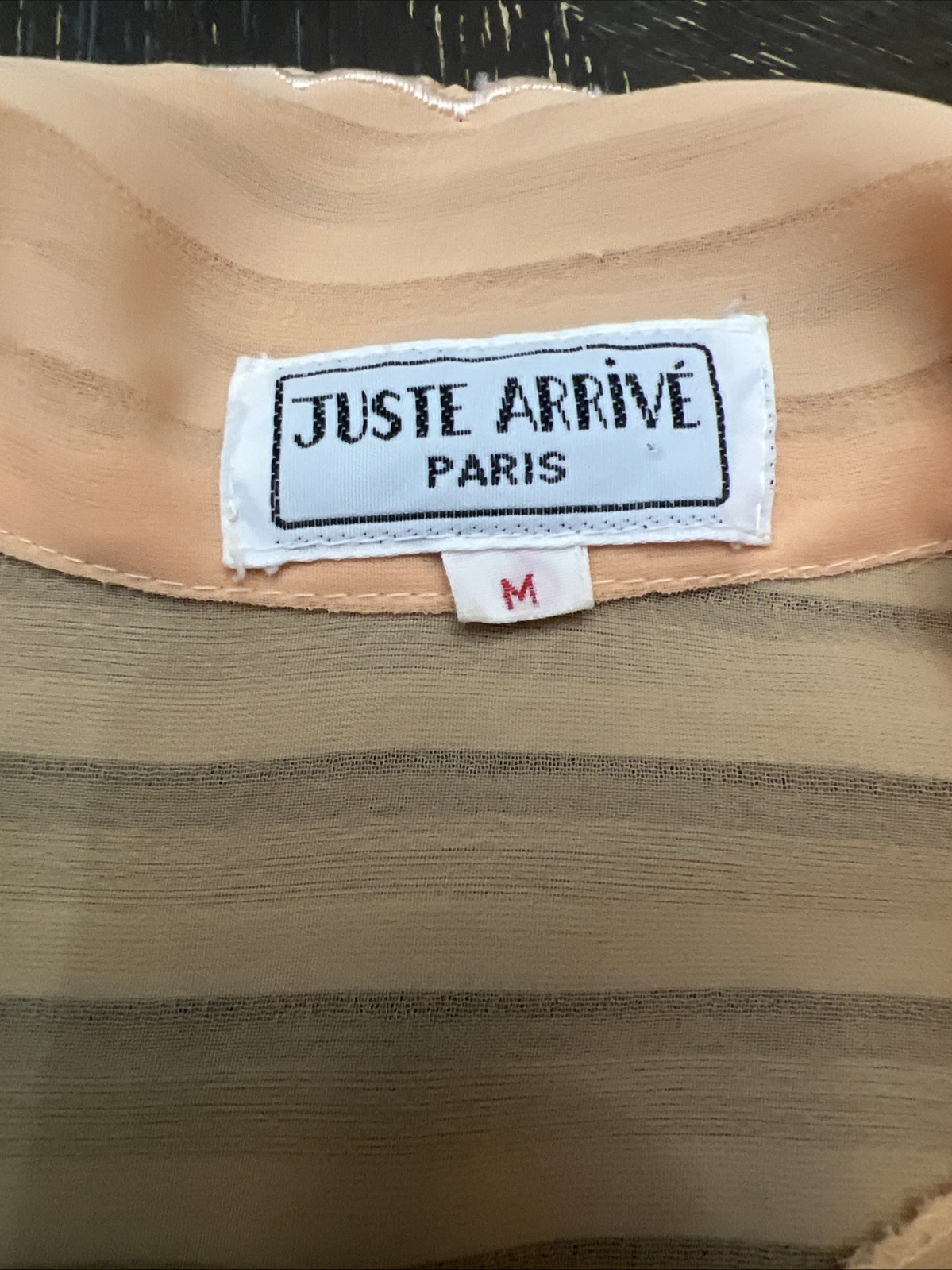 Vintage ︱80’s ︱Orange Blouse ︱Womens ︱Floral Embroidery ︱Juste Arrive︱Medium