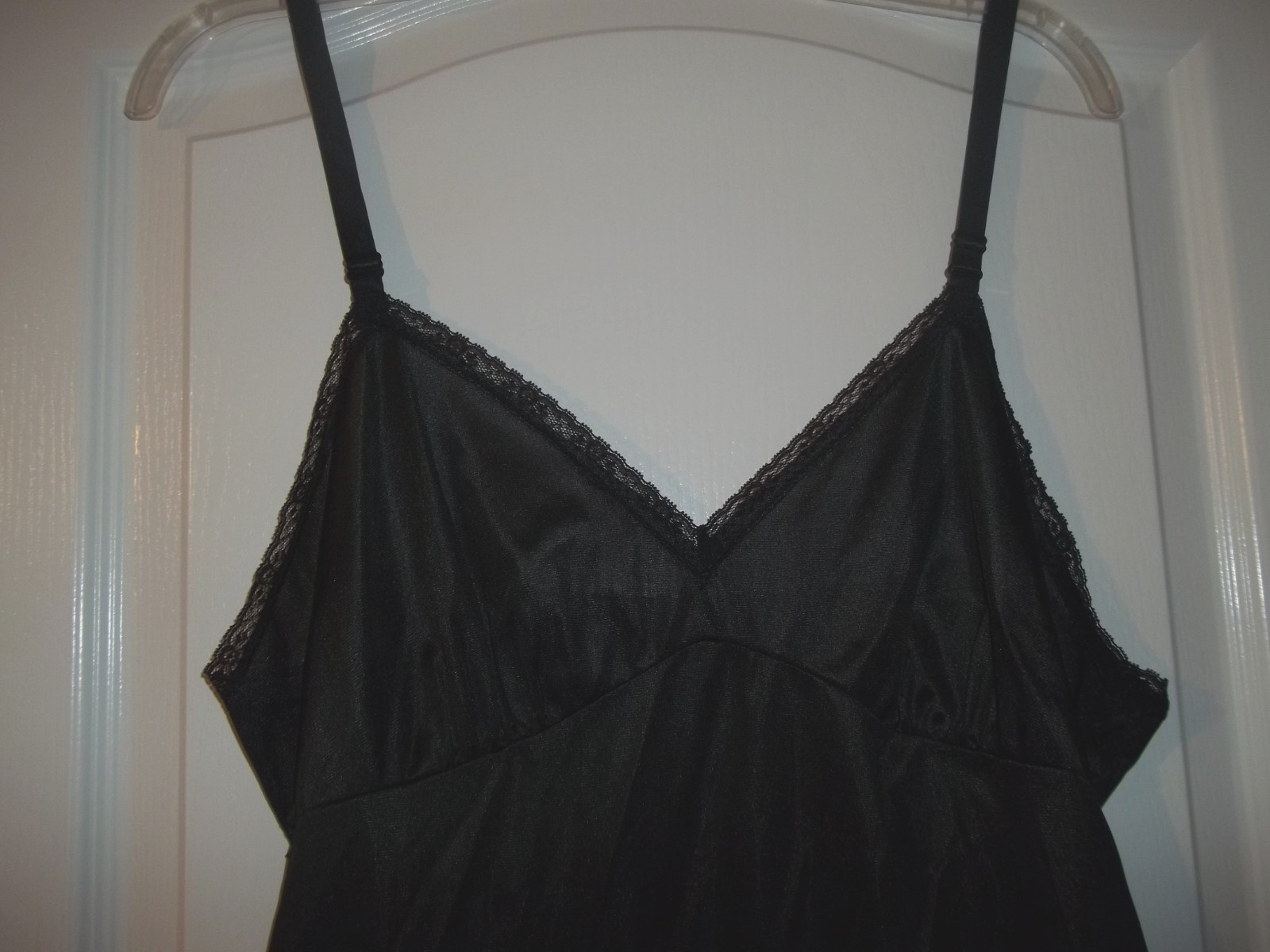 Bradley Nylon and Lace Full Slip Dress Union Made in USA Lingerie Pin Up Size 40