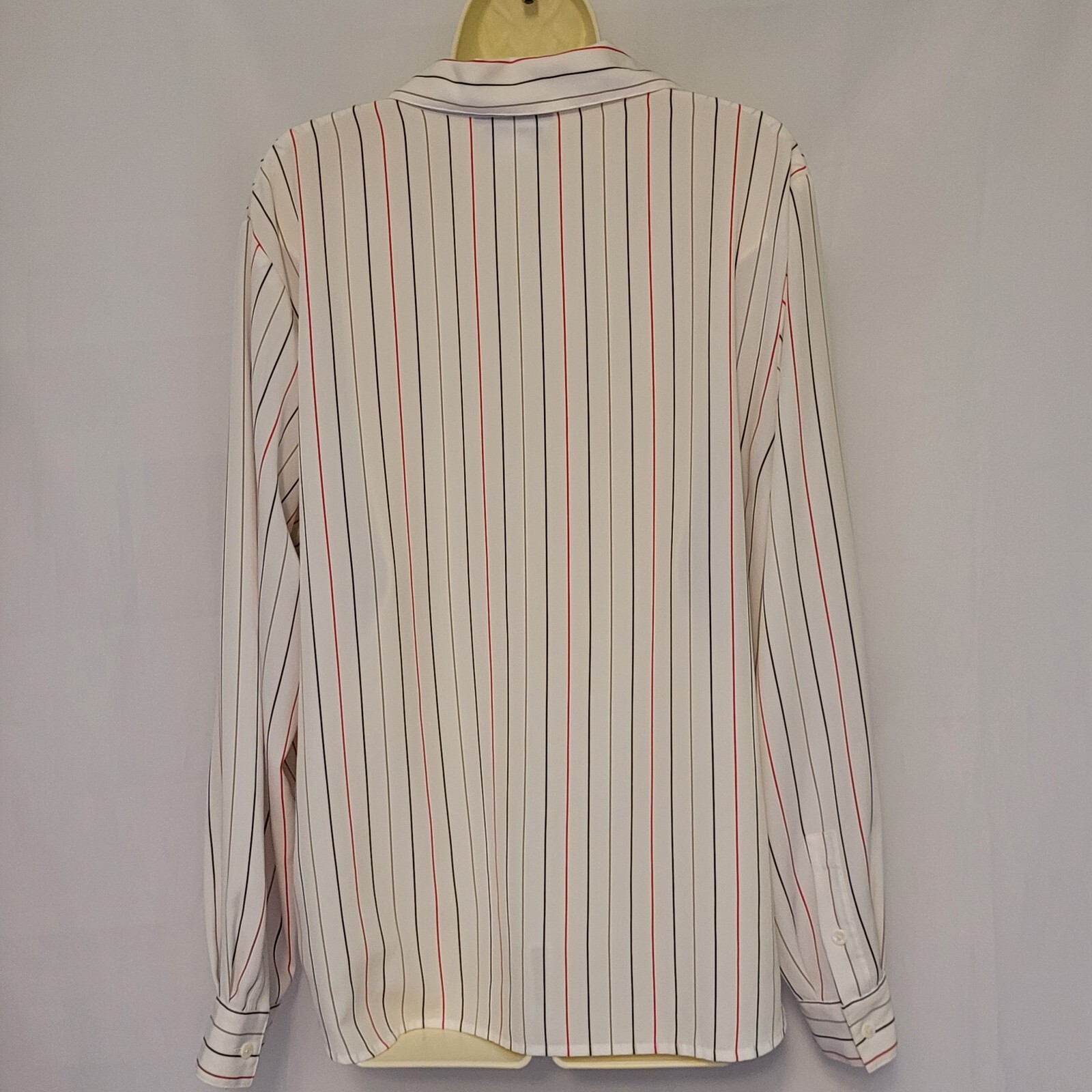 VTG Pendleton Wmn’s Striped Button Up Long Sleeve Blouse Size 16 Classic 80s