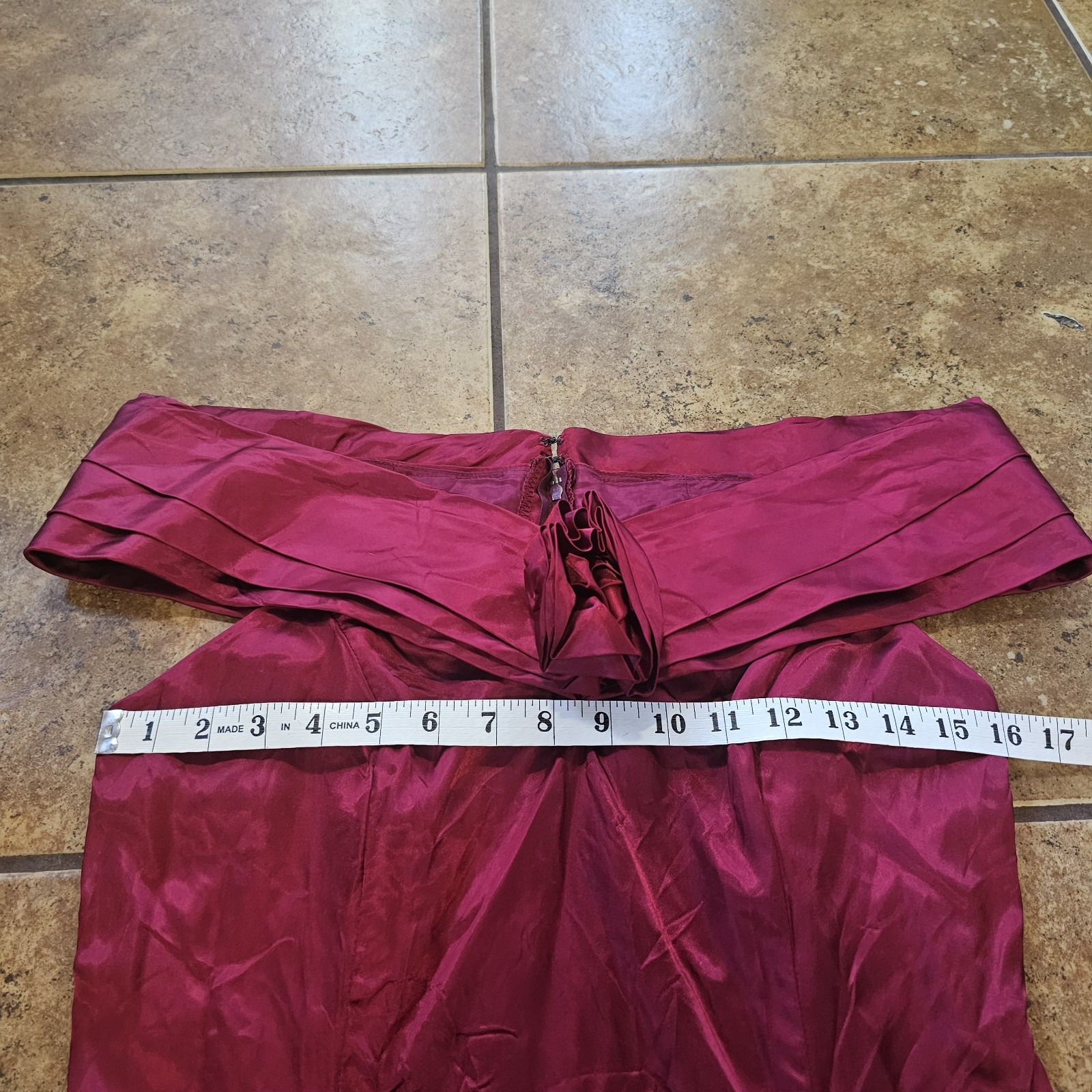 Vintage 80s Midi Dress L.A. Glow Red Acetate Size 9/10