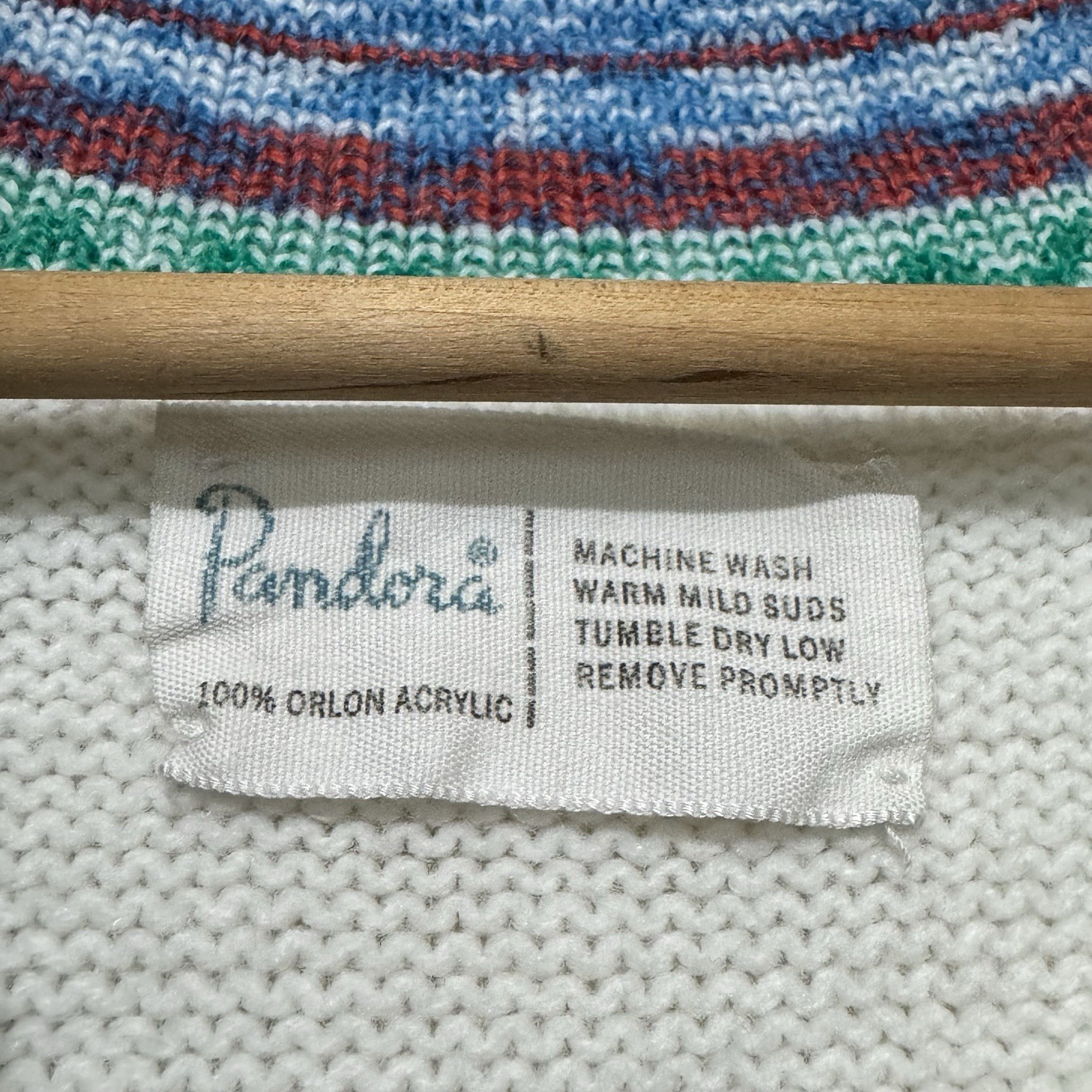 Vintage 70s Pandora Sweater Vest Nordic Alpine Size Small Ski Bunny V-neck Orlon