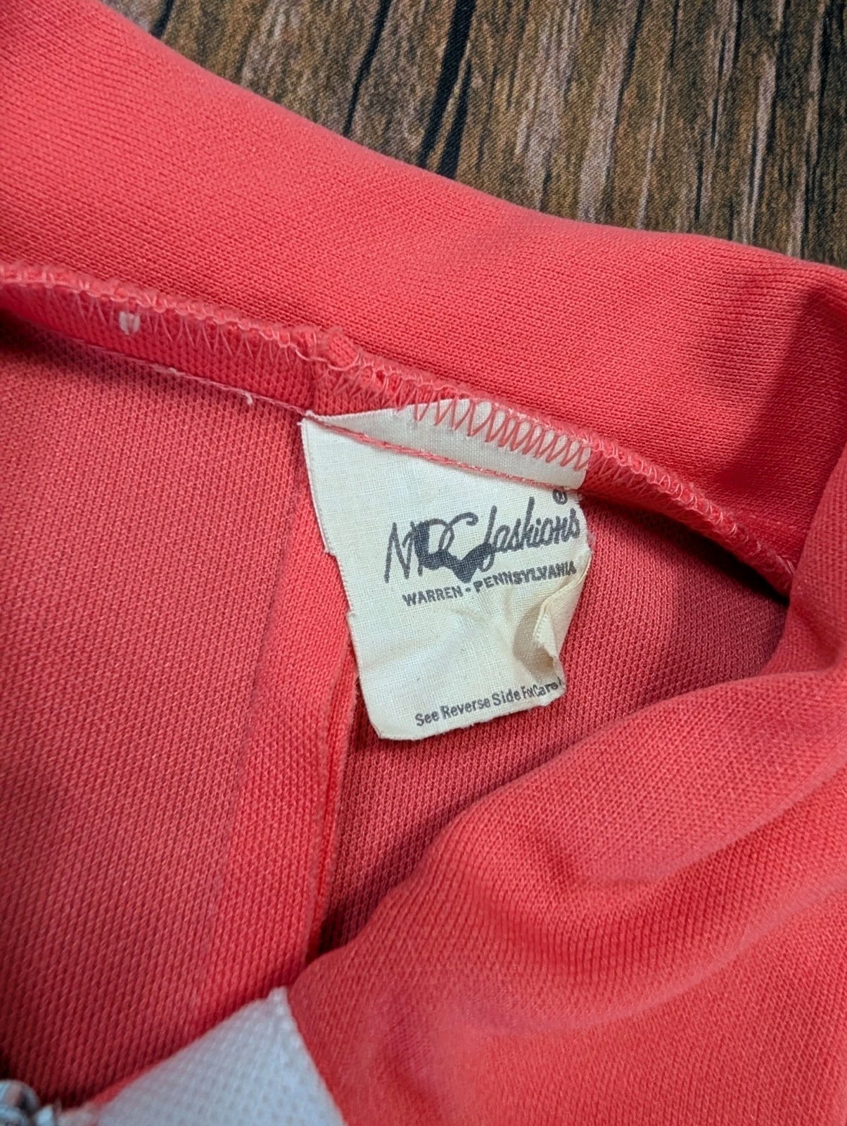 Vintage 1960s MPC Fashions Waitress Dress Orange White Striped Belted Women’s