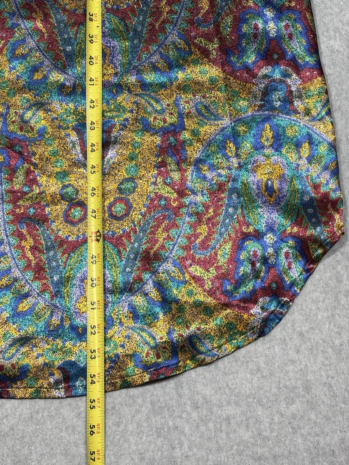 Vintage R Michael Alan Multicolor Mumu Silky Large Sleeves Size Medium