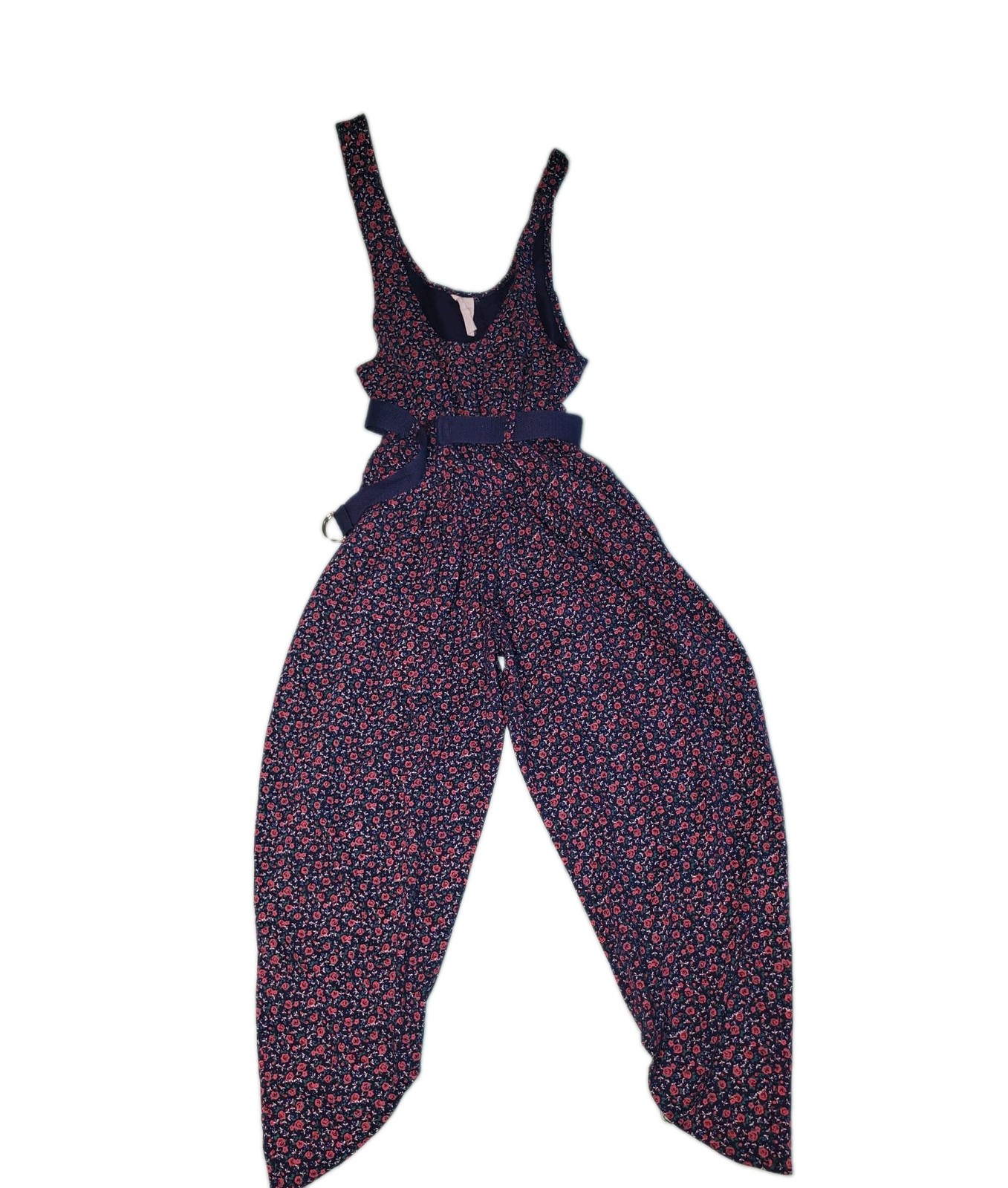 Vintage 80s 90s Jumpsuit Romper aerobics Parachute Pants Womens Xs Playsuit