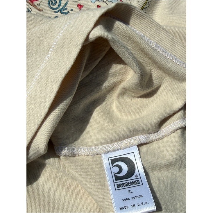 St. Moritz Is For Lovers Vintage Long Sleeve Tee in Dirty WhiteDAYDREAMER