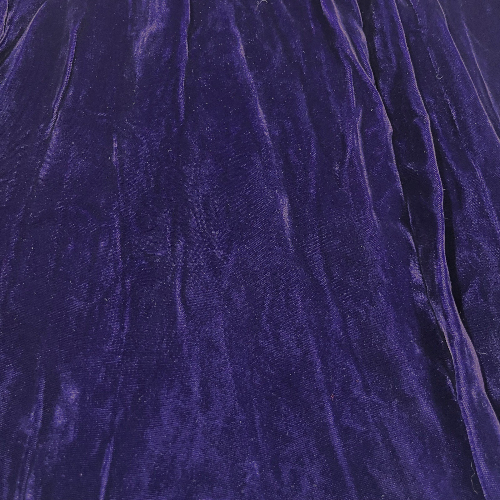 Velvet Maxi Skirt Women Size 25″ Waist Purple Vintage Long Full Goth