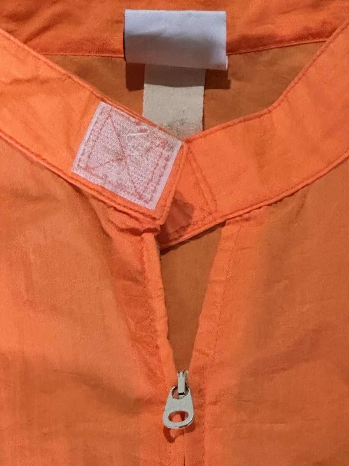 Vintage L.A. Gear Orange & White Track Jacket Windbreaker Size L