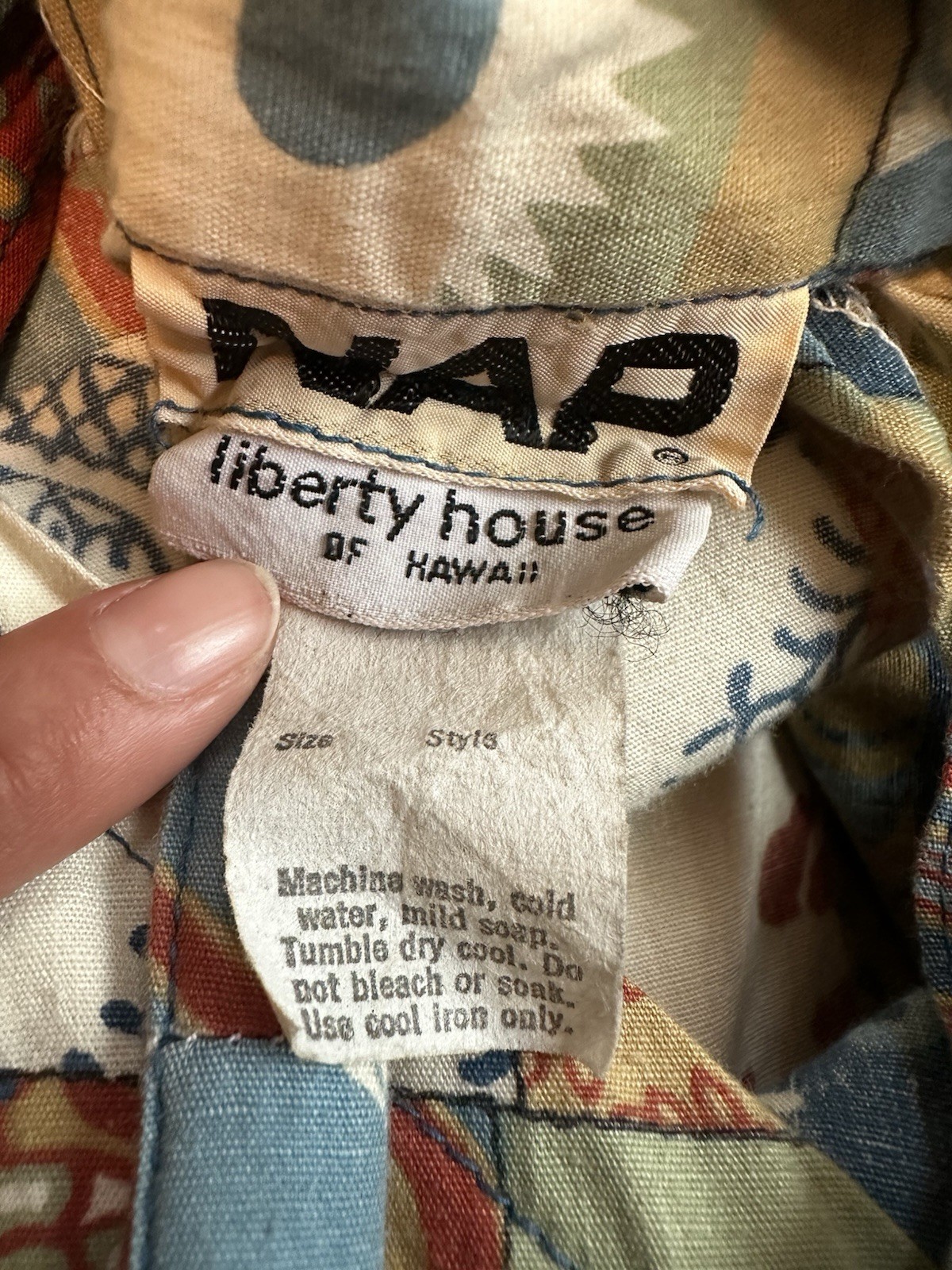 Nap Liberty House Vintage Wrap Maxi Skirt Patchwork 60s Boho Cottagecore Size S