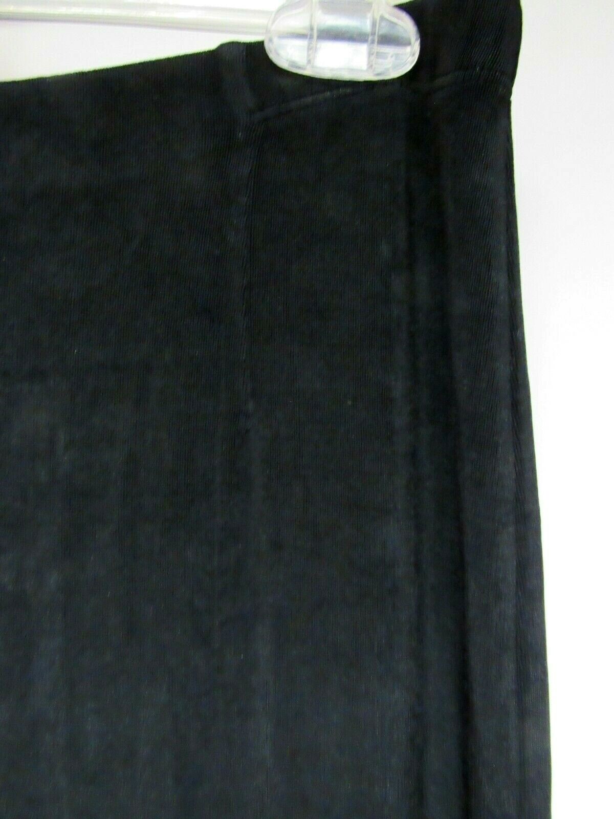VTG CHICO’S Traveler Knit Stretch Pants Flat Front Elastic Black 1 M EUC