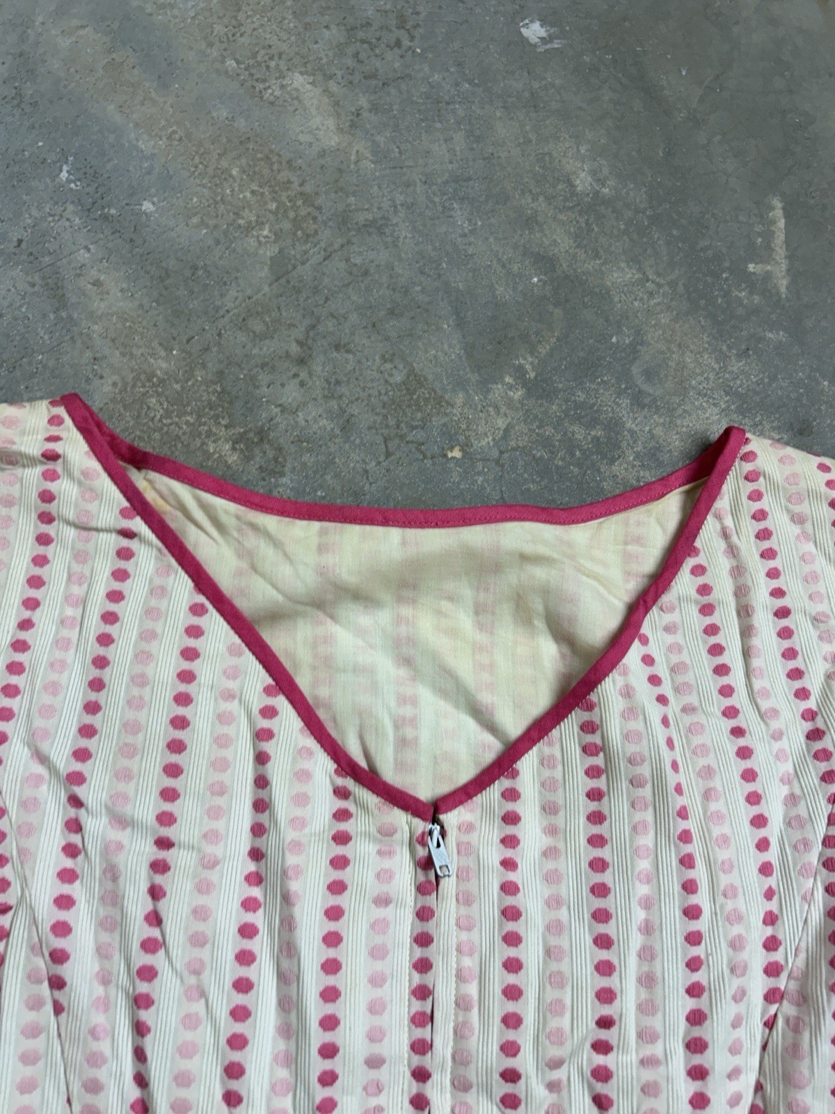 Vintage 50’s Pat Premo California Dot Cotton Dress Women’s Size 10