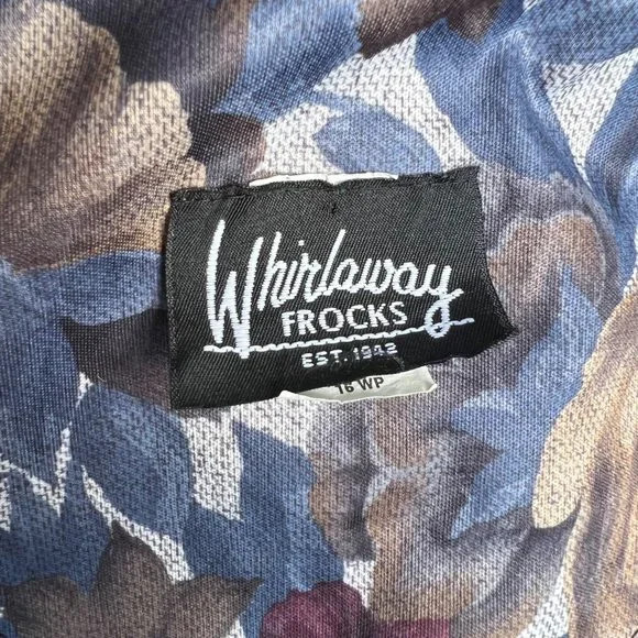 Vintage 1980s Whirlaway Frocks Floral Button Down Cropped Blouse S M