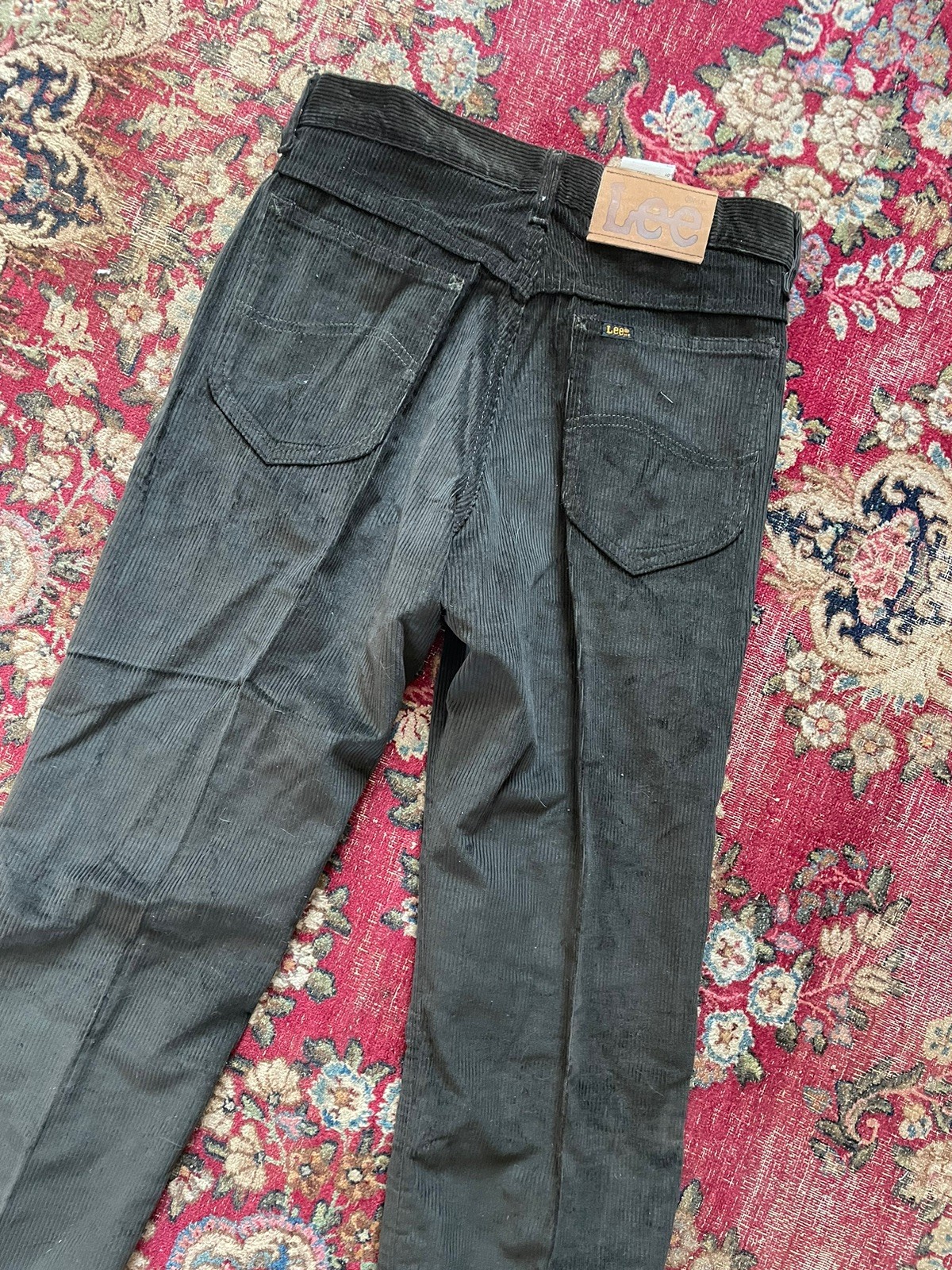 2 Pairs VTG 80s LEE Corduroy Pants Cord Jeans High Waisted 28 29 X 34L