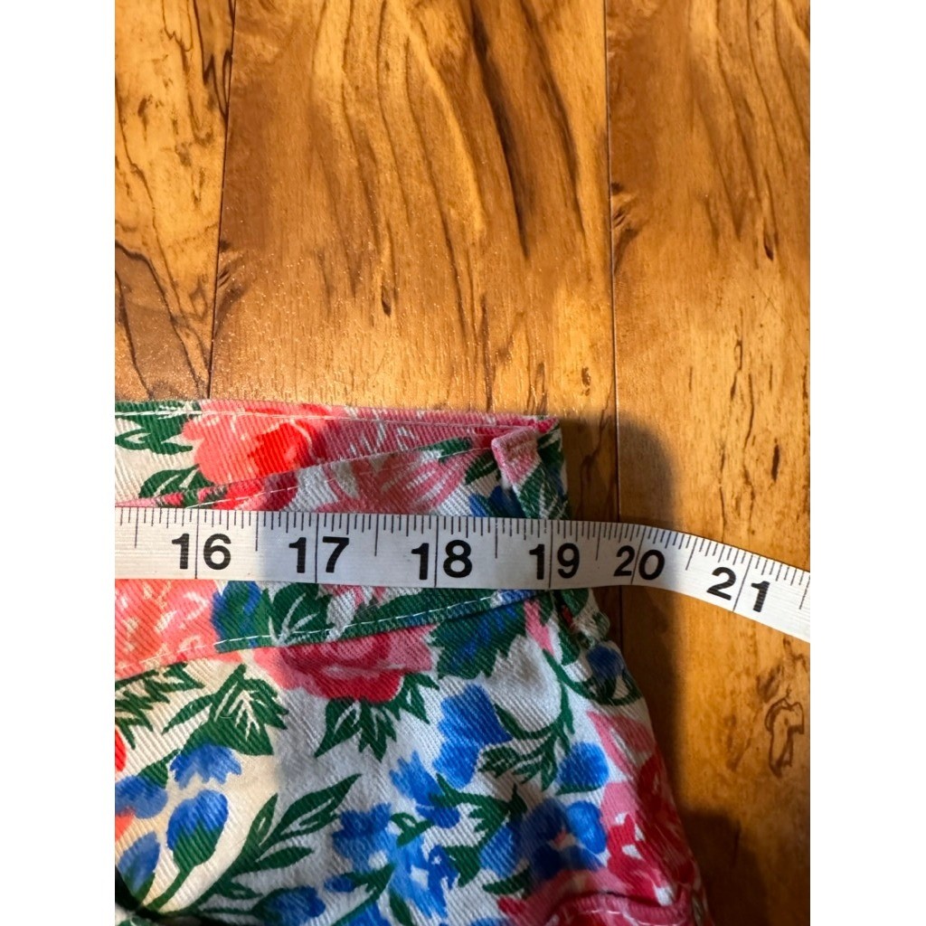 RARE Vintage Young Stuff Y2K Floral Mom Jeans High Waist USA 16 18 38