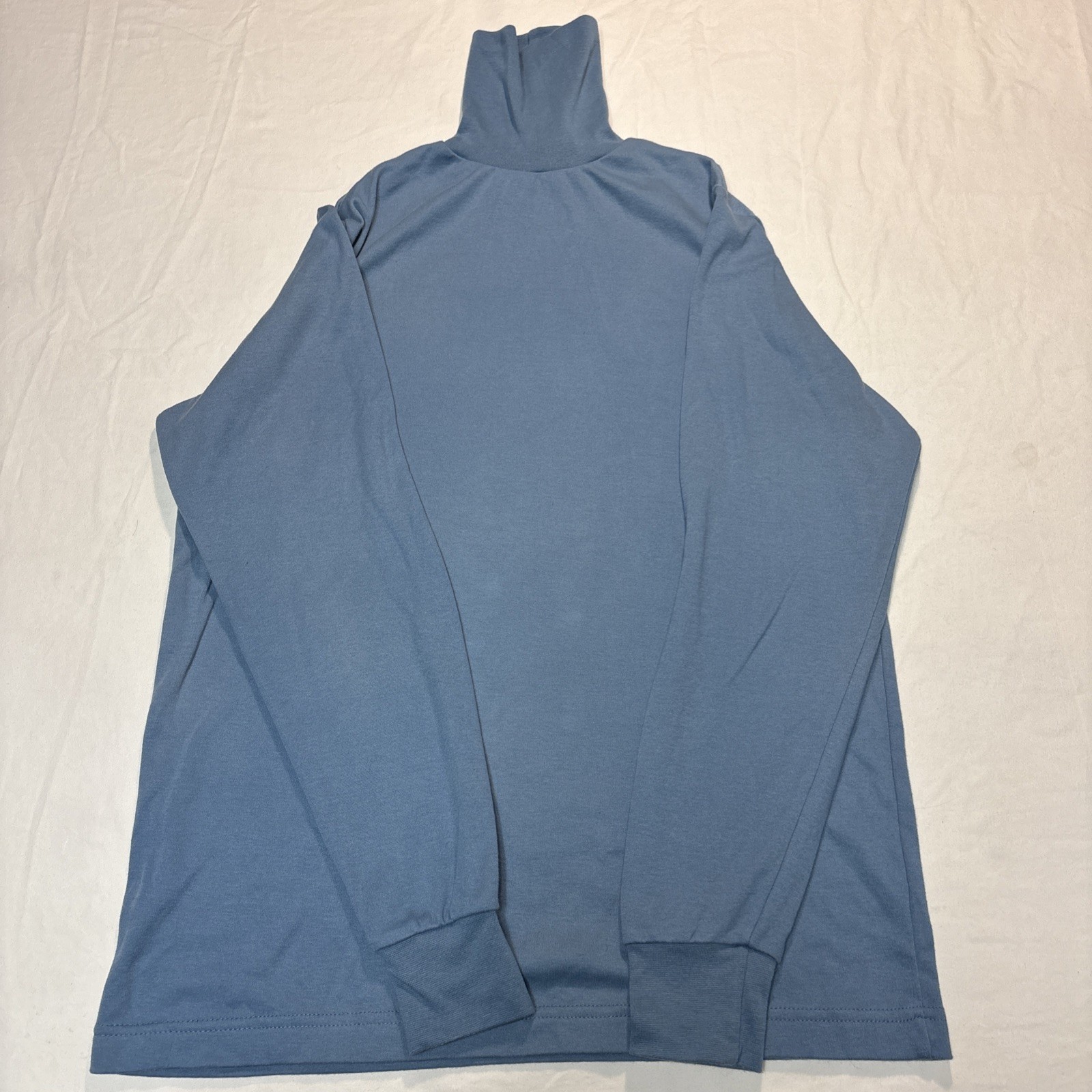 Vintage Corner Stone Turtleneck S Lot of 2 Blue Beige Cotton Polyester