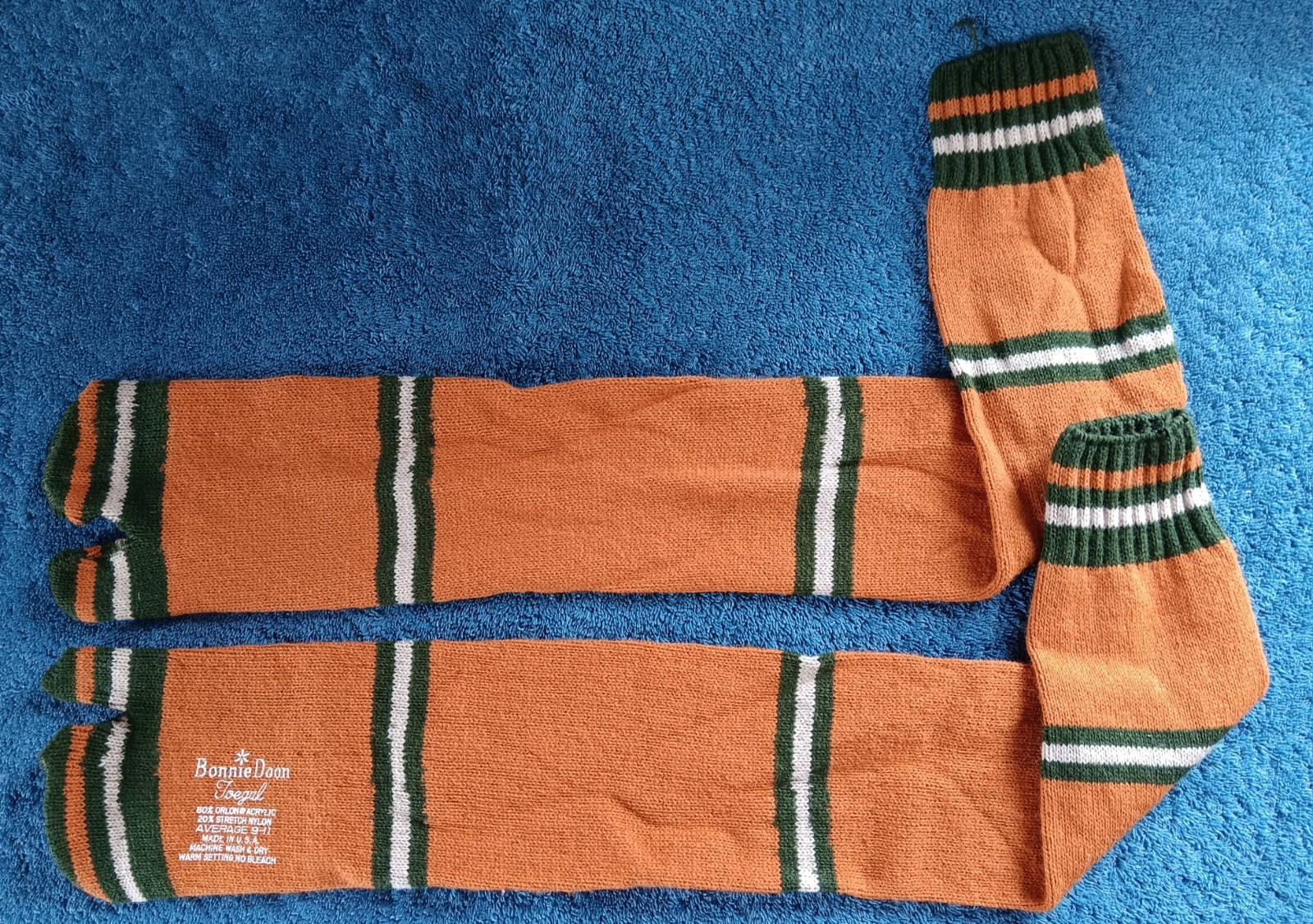 1970s Vtg Toegal Socks Tube Sox Knee Hi 9-11 Orlon Acrylic Nylon BONNIE DOON HTF