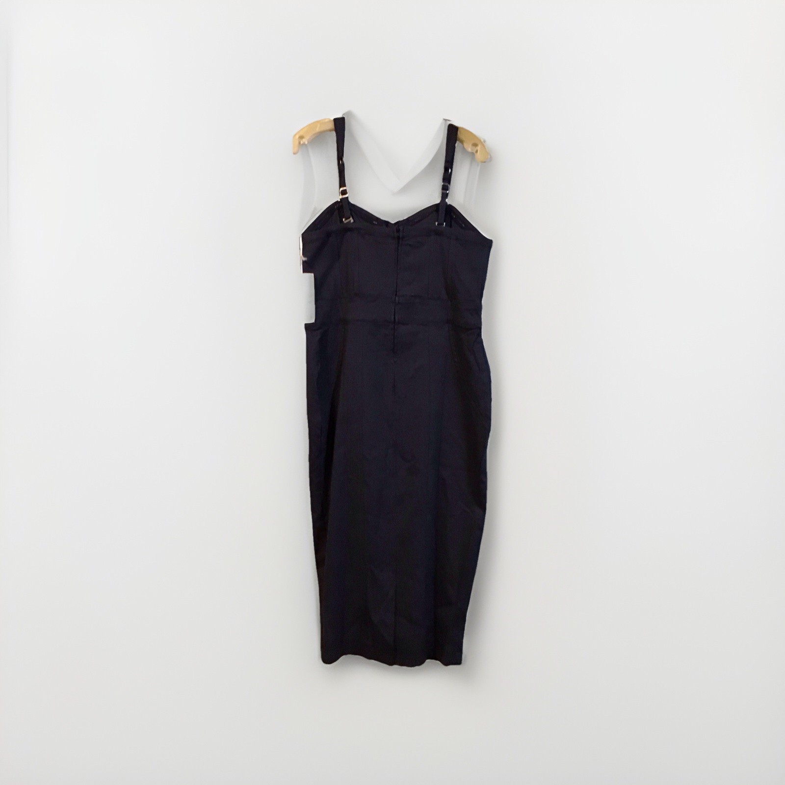 Unique Vintage RN#140681) Denim Dark Large 10/12/ Corset Dress NWT