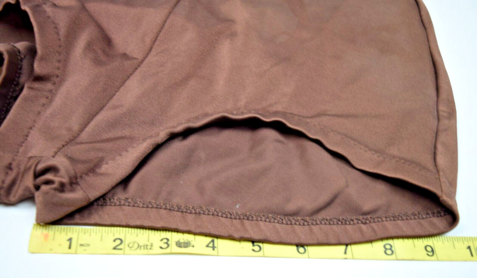 Swimsuit VTG 50s 60s Cole of California Silky Chocolate Brown Back Clasp Sz S/M