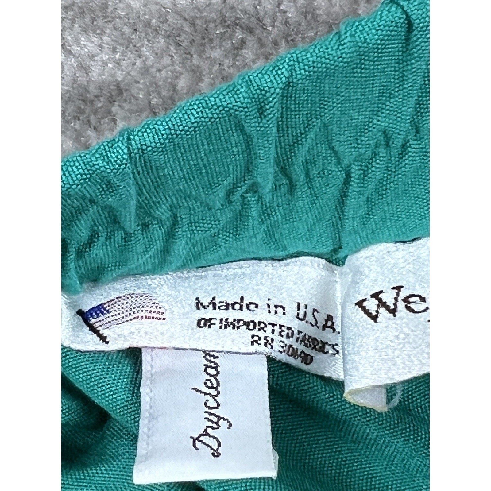Weathervane Petites Shorts Women 6P Teal Green Vintage Pleated High Waist USA