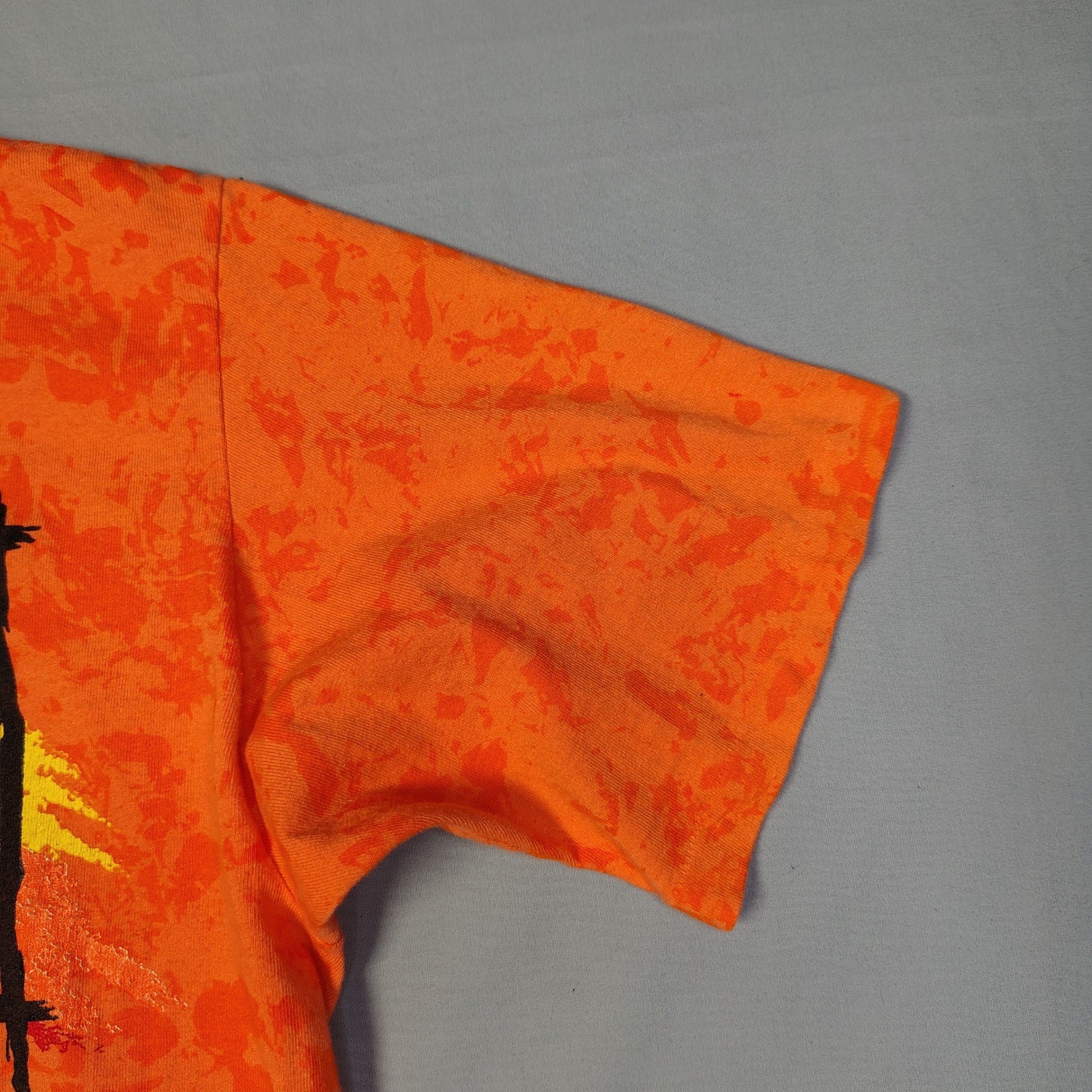 Vintage The Body Co Orange Marble Dye Graphic T-Shirt One Size Fits All USA Made