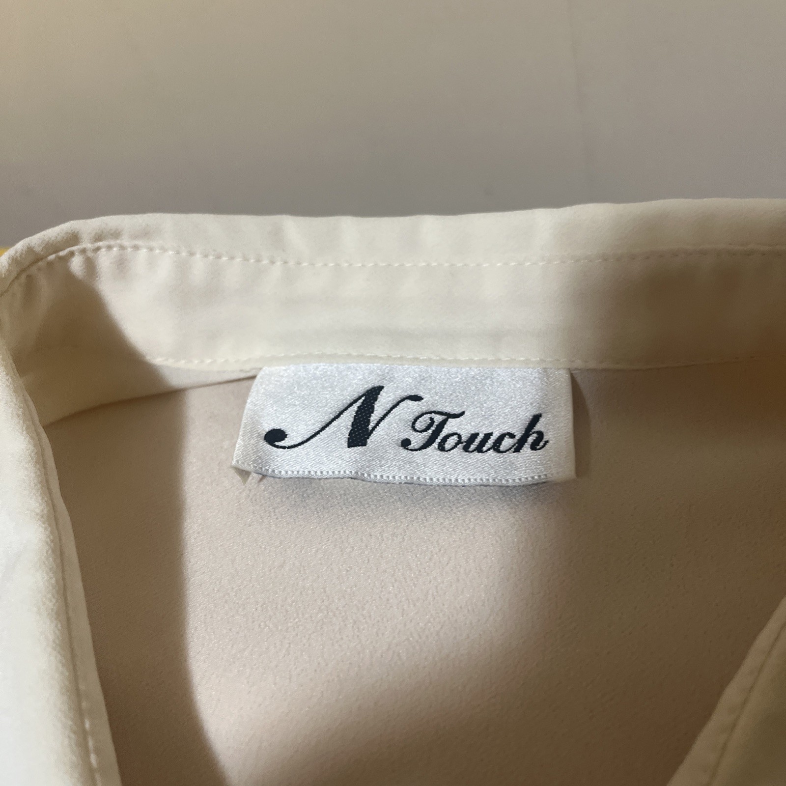 VTG N Touch Secretary 1980s Retro Button Up Long Sleeve L