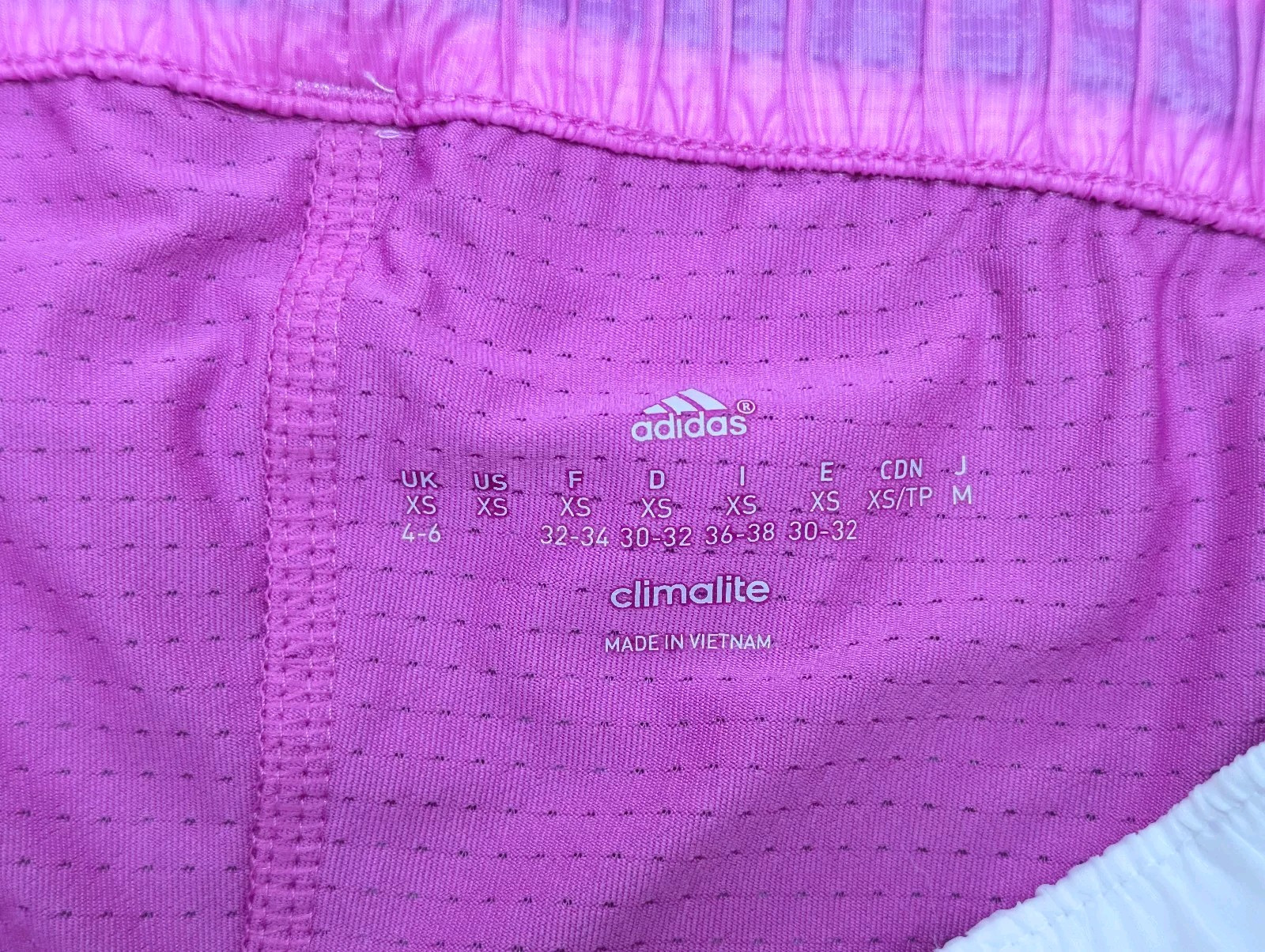 Adidas Glanz Nylon Shorts Running Womens Gym Climalite XS Vintage Sports Gym
