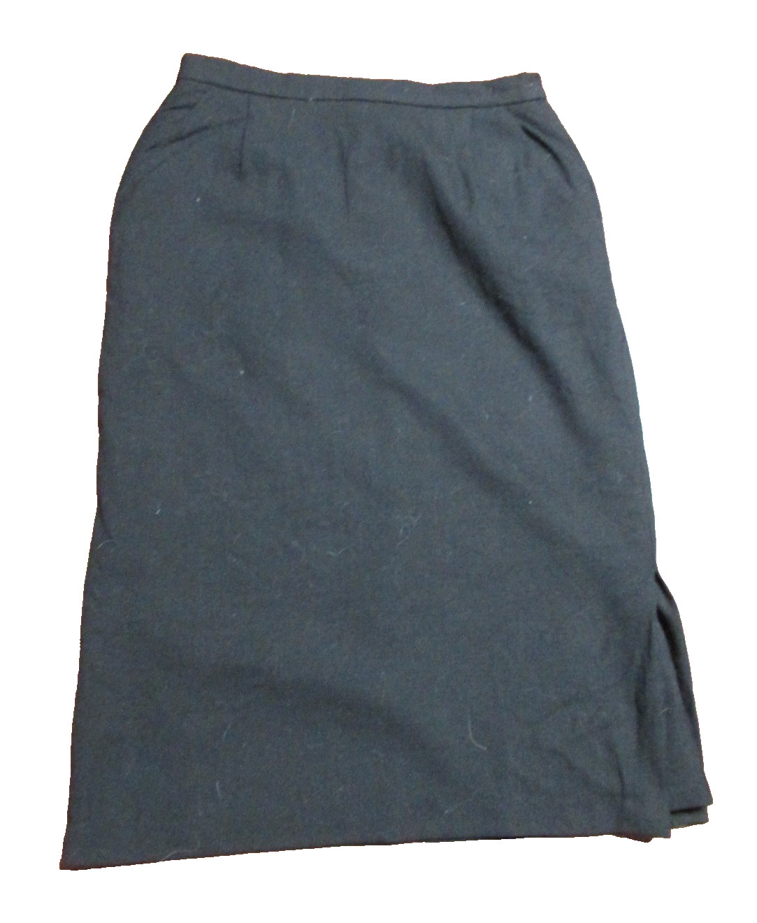 Walnut Hill Black Wool Pencil Skirt Womens Size 12 Made in Australia Lined