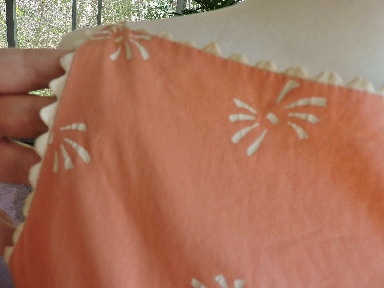 VINTAGE 1950’S PEACH WHITE COTTON DRESS 00 XXS SLEEVELESS STRAPS