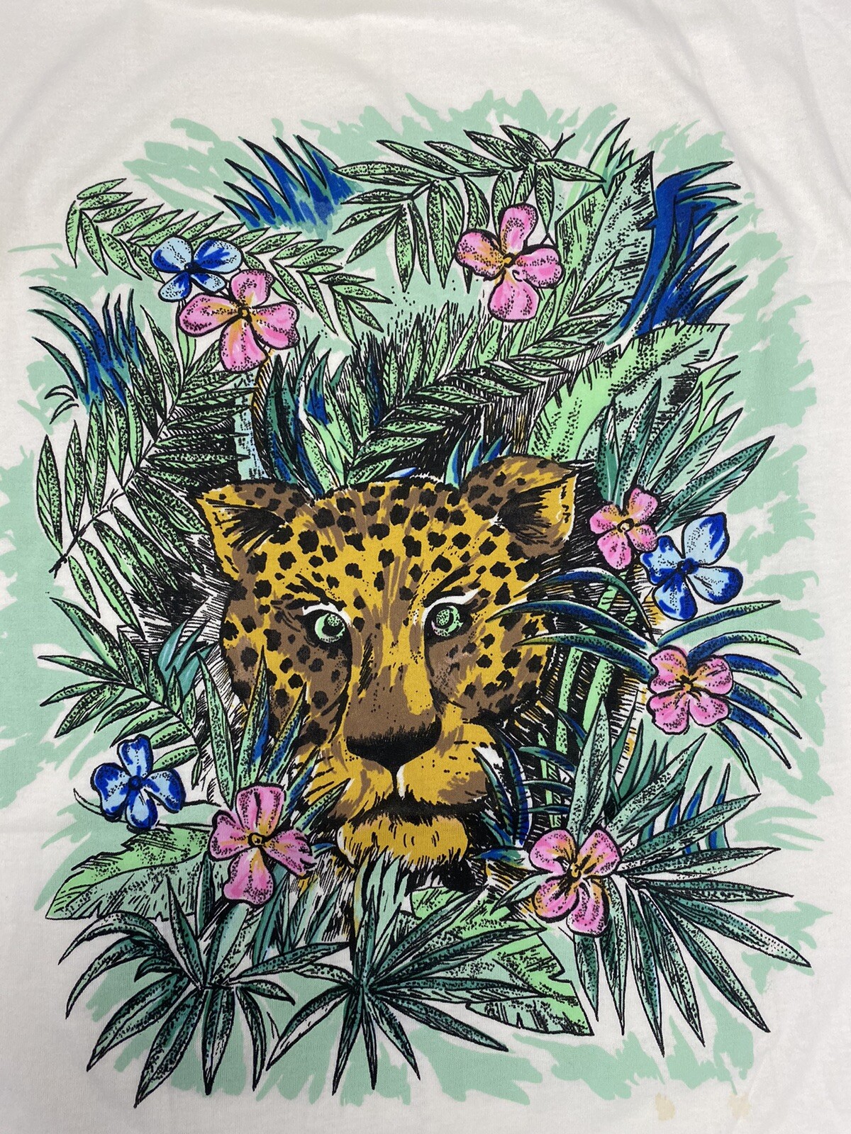 80’s 90’s Leopard Big Cat Jungle Tee Rikki New York