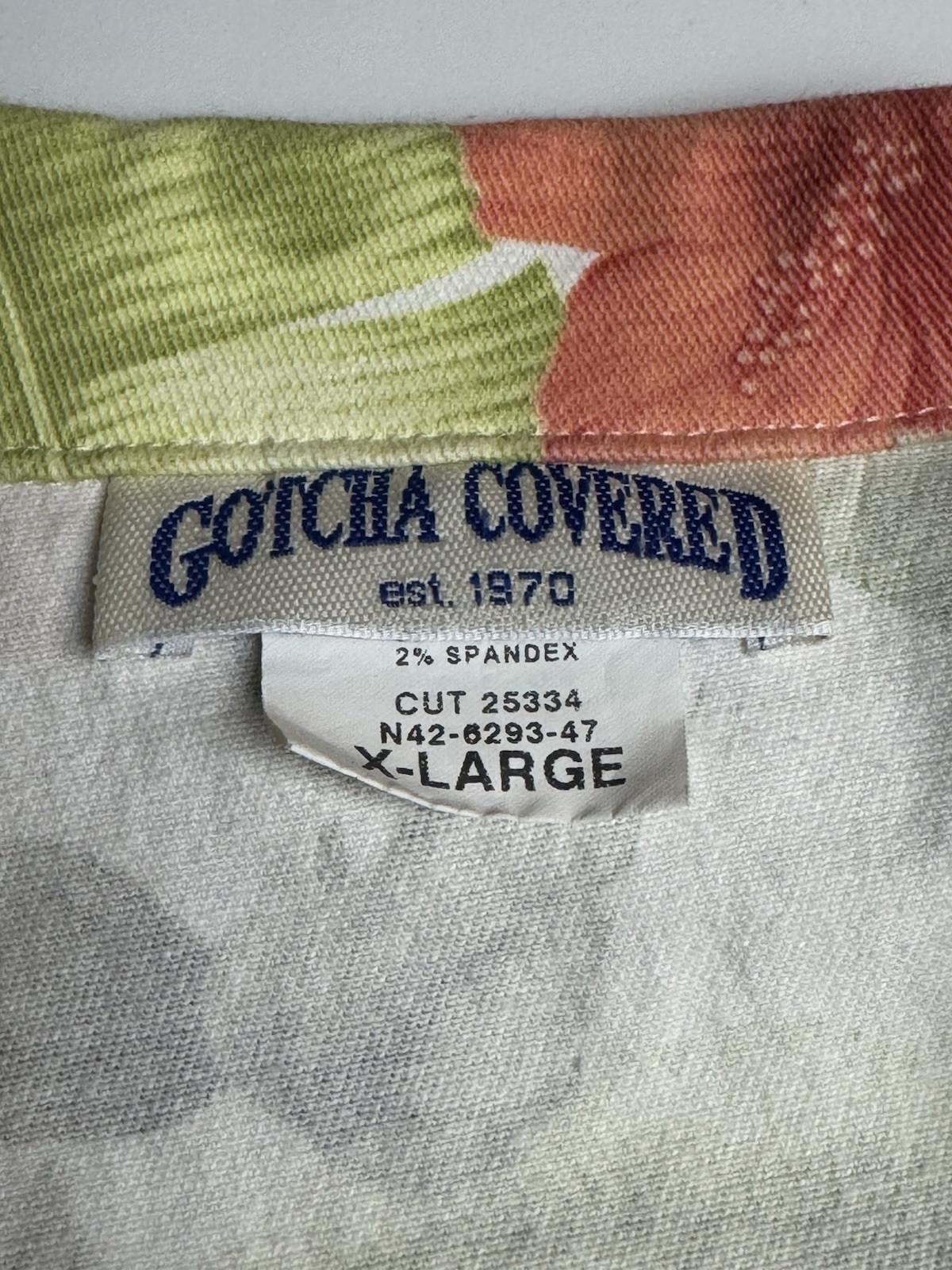 Gotcha Covered WOMENS Vintage Floral Button Down Shirt Size XL